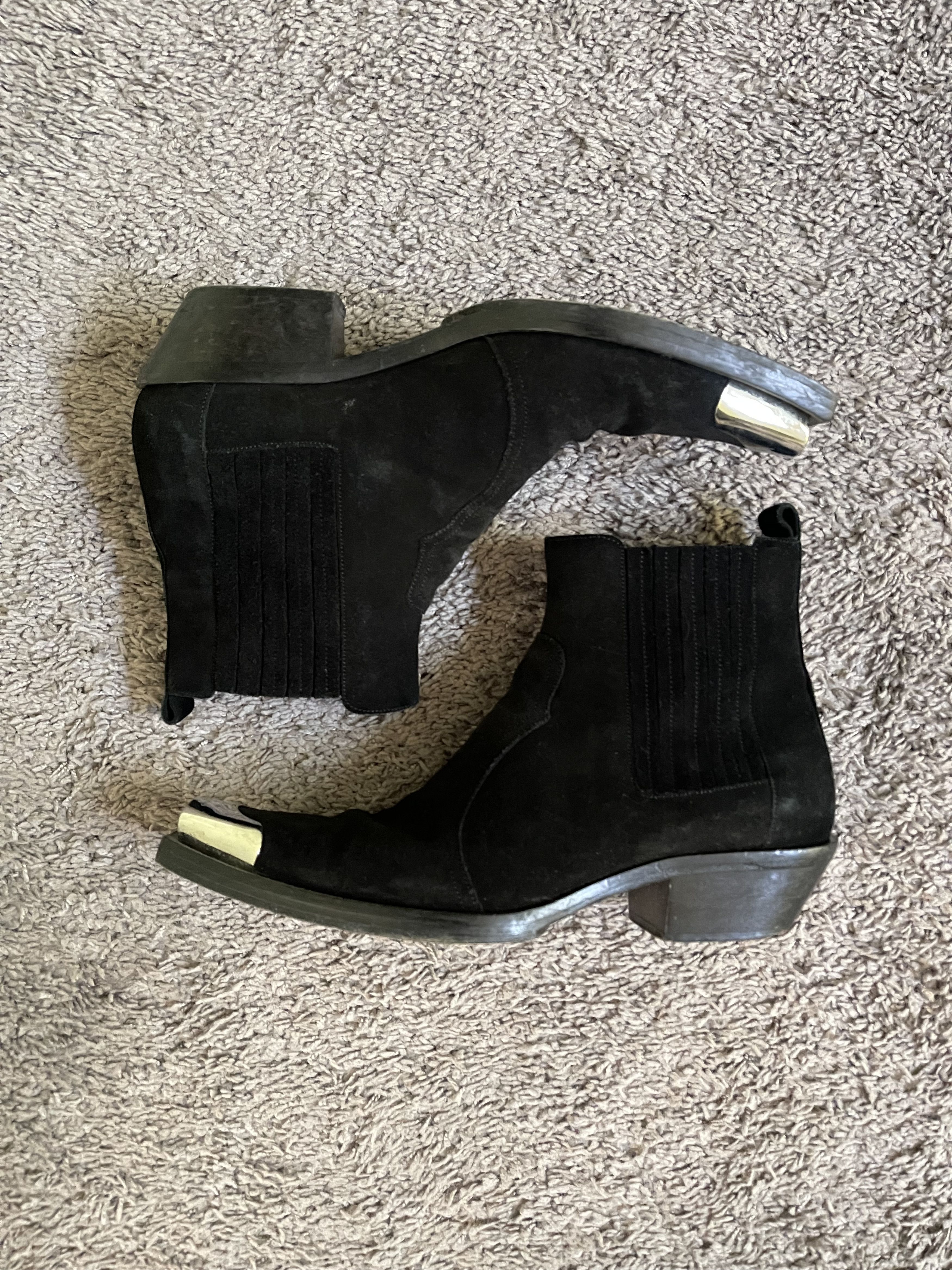 Balmain BALMAIN HOMME BIKER BOOTS SUEDE Engineer AW12 | Grailed