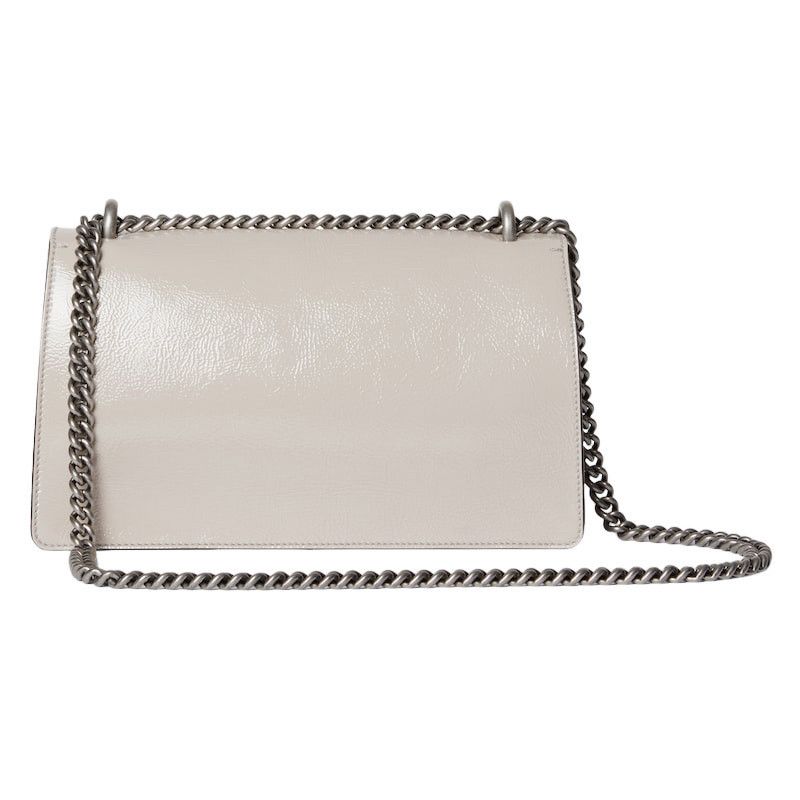 Gucci GUCCI Dionysus Medium $3500 Light Grey Patent Leather Should Size ONE SIZE - 3 Thumbnail