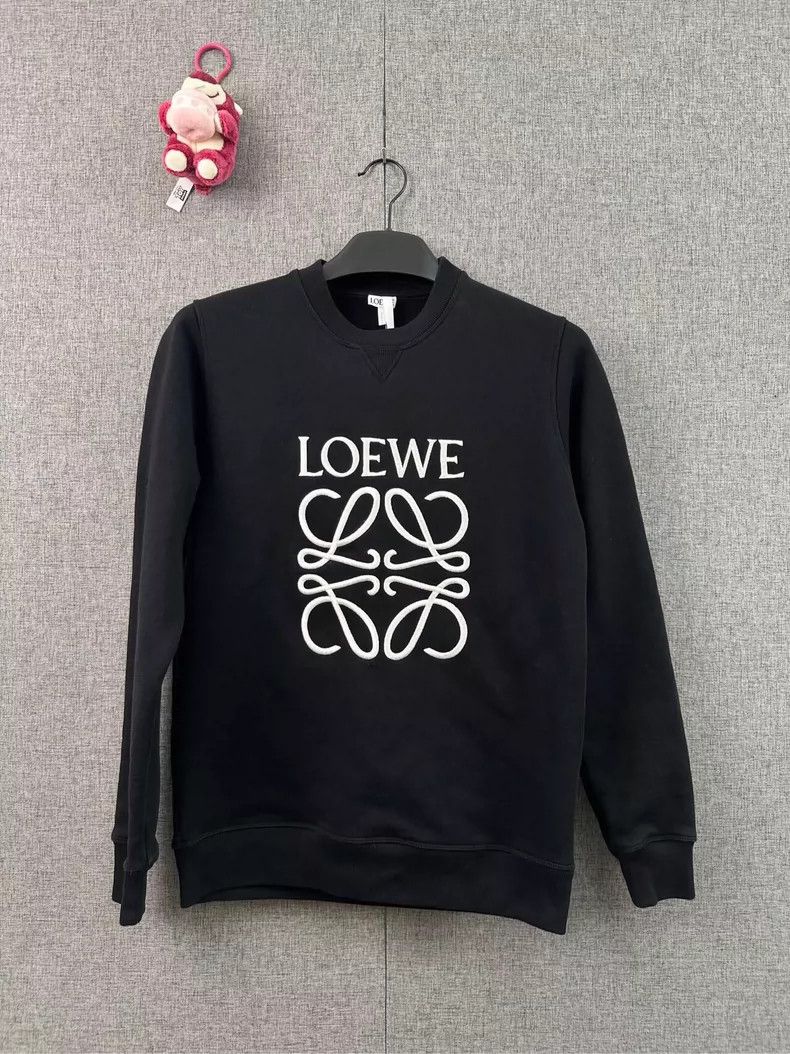 Loewe Loewe Embroidered round neck sweater black Size XS / US 0-2 / IT 36-38 - 1 Thumbnail