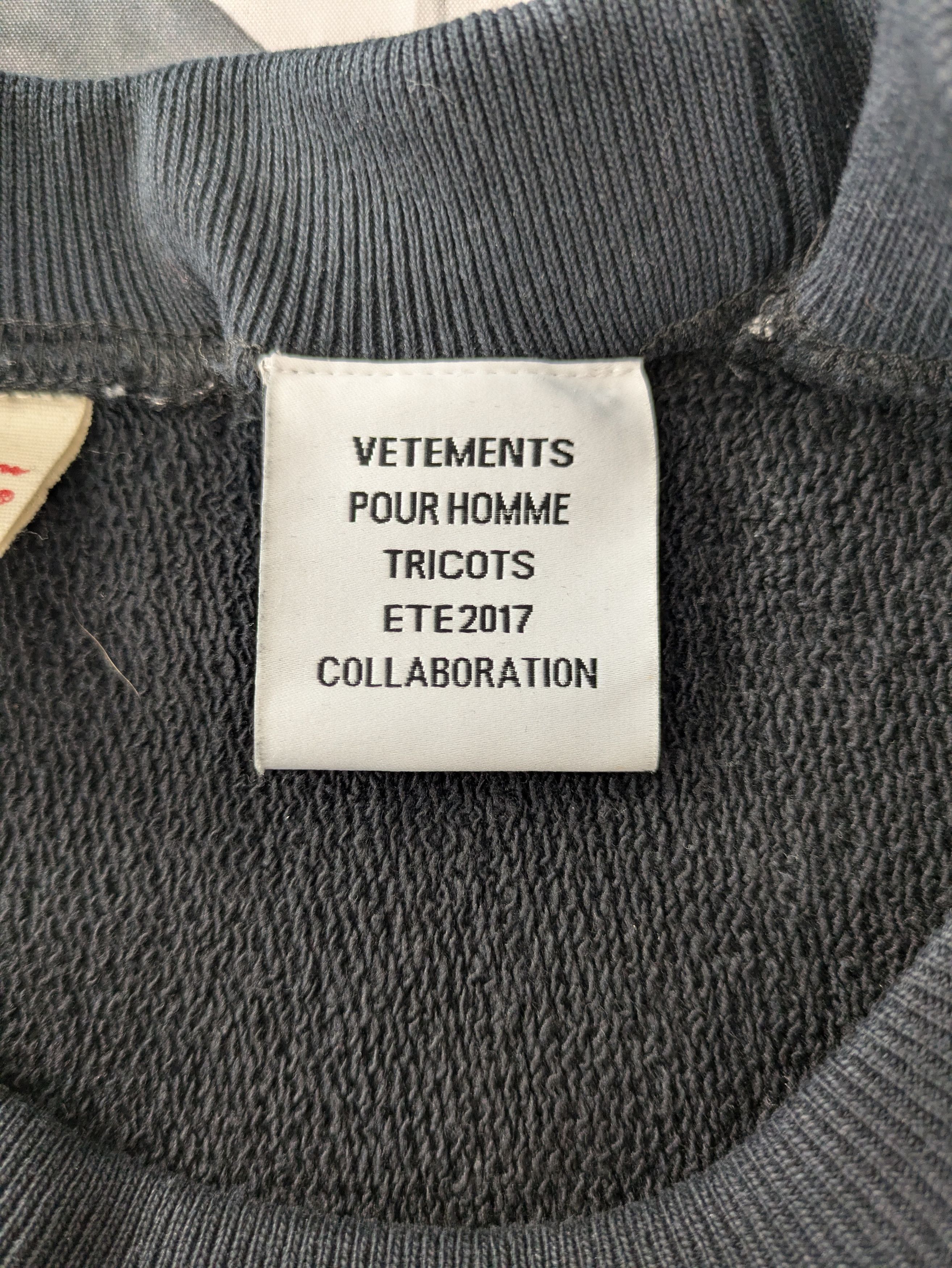 Champion × Vetements Oversized Cut-Up Crewneck Size US XS / EU 42 / 0 - 4 Thumbnail