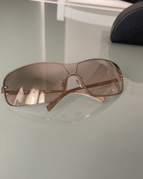 Prada PRADA Sunglasses Flame Sport Star Mask Japan Chrome Silver Size ONE SIZE - 1 Thumbnail