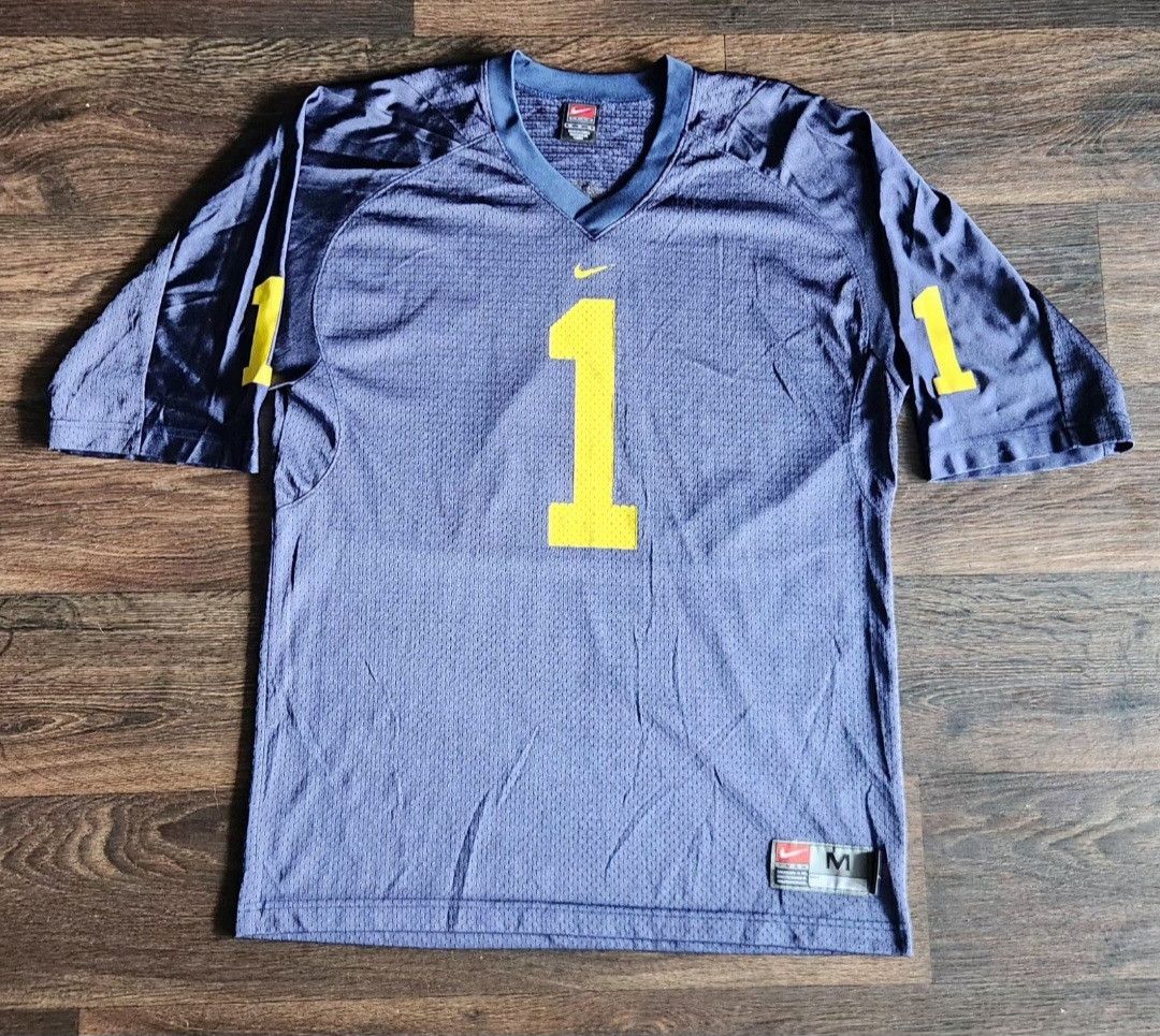 Nike × Vintage Vintage Nike Team Michigan Wolverines Football Jersey Size US M / EU 48-50 / 2 - 1 Thumbnail