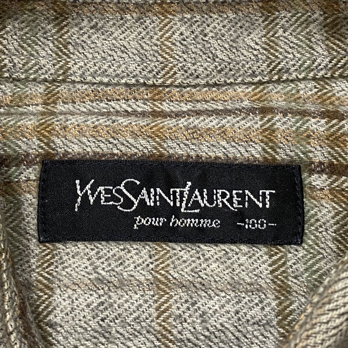 Yves Saint Laurent Yves Saint Laurent Herringbone Shirt Size US L / EU 52-54 / 3 - 4 Thumbnail