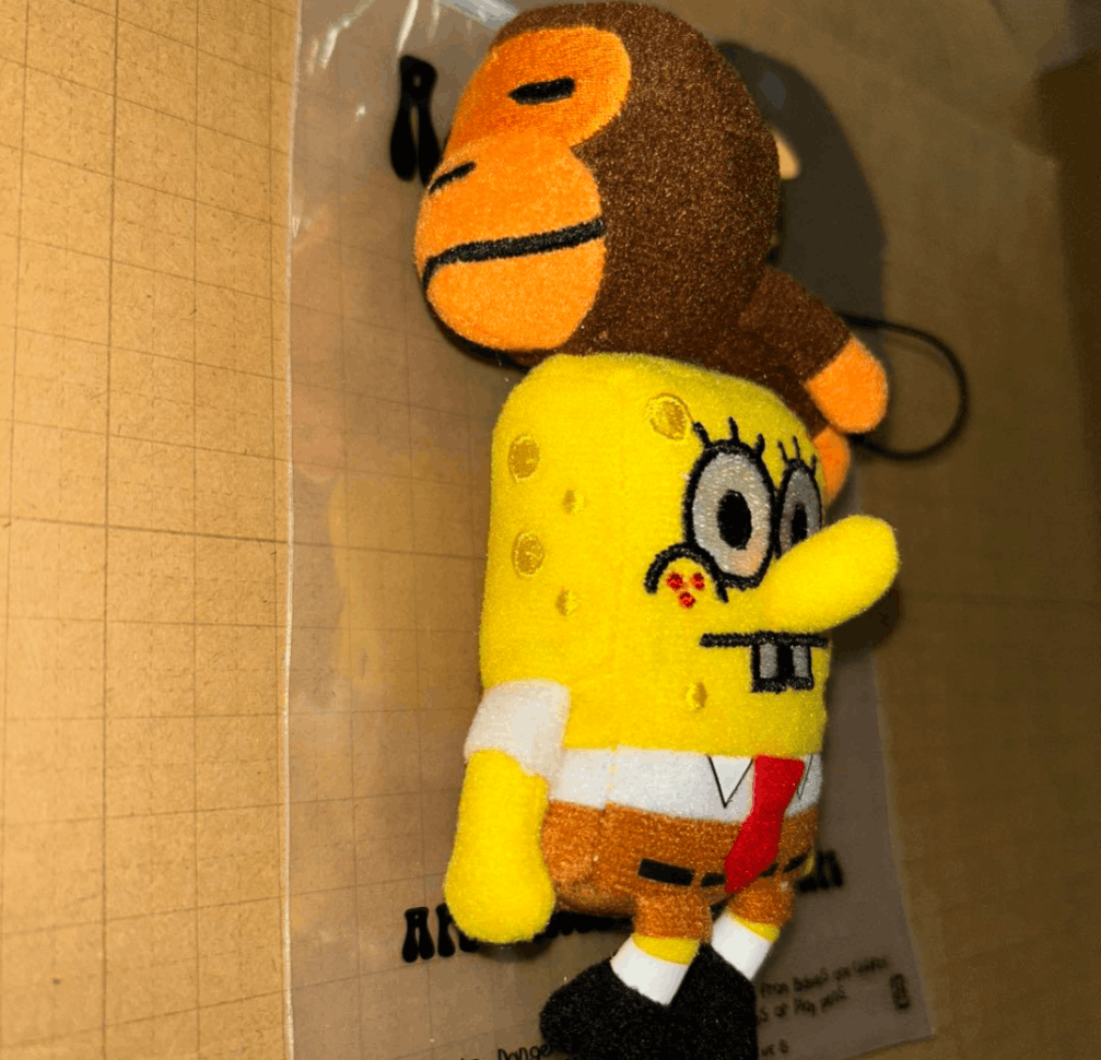 Bape Abathing Ape Collaboration Sponge Bob Milo Strap Size ONE SIZE - 2 Thumbnail