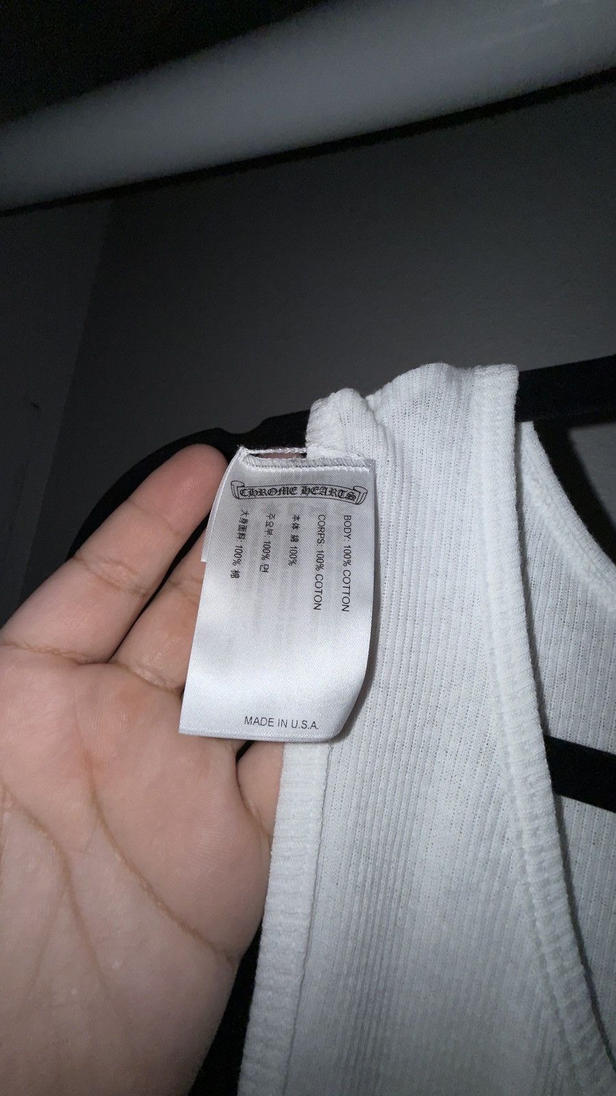 Chrome Hearts Chrome Hearts Richard Stark “FUCK YOU” Ribbed Tank Top Size US L / EU 52-54 / 3 - 9 Thumbnail