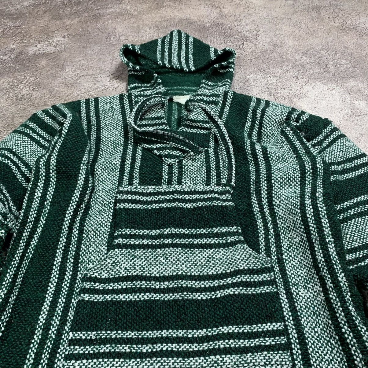 If Six Was Nine VINTAGE 90s BAJA HECHO EN MEXICO KNITTED HOODIE HIPPIE Size US M / EU 48-50 / 2 - 4 Thumbnail