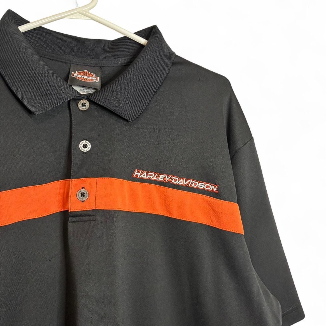 Harley Davidson Harley Davidson Black Striped Polo Shirt - XL Size US XL / EU 56 / 4 - 4 Thumbnail