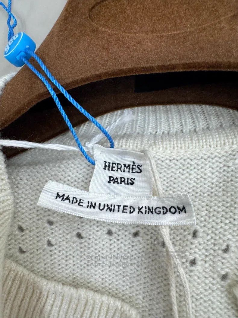 Hermes Hermes Spring/Summer 2026, Cream White Logo Silver Buckle Size XXS / US 00 / IT 34 - 4 Thumbnail