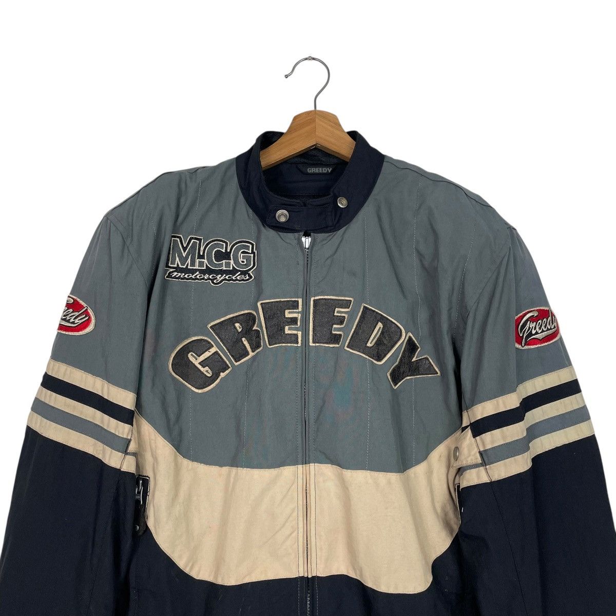 Japanese Brand Greedy Color Block Motorcycle Riding Jacket Size US M / EU 48-50 / 2 - 2 Thumbnail