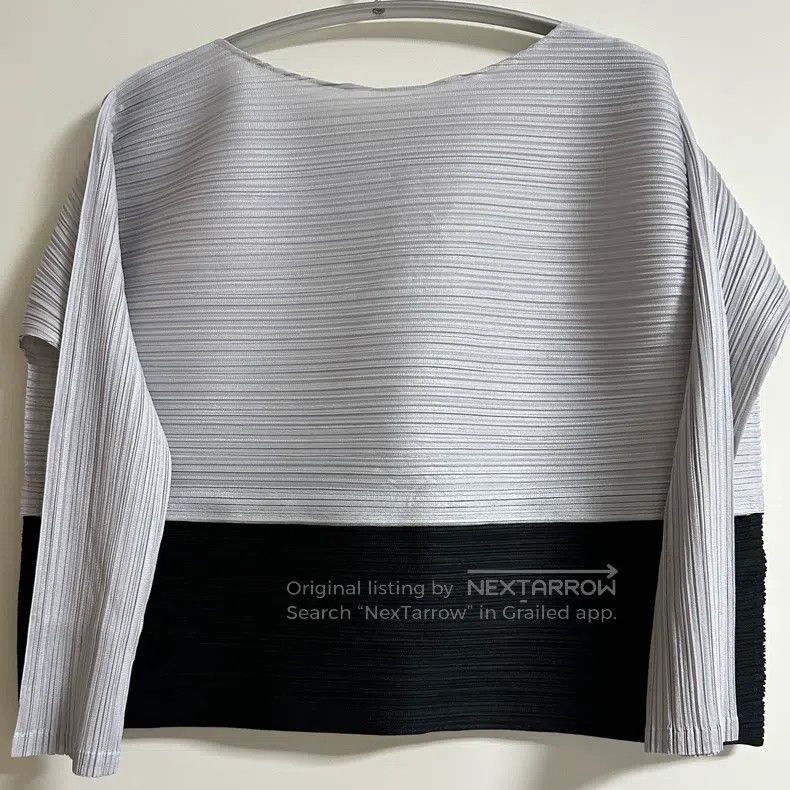 Issey Miyake Issey Miyake Drawstring Striped Color-Block Top Size L / US 10 / IT 46 - 4 Thumbnail