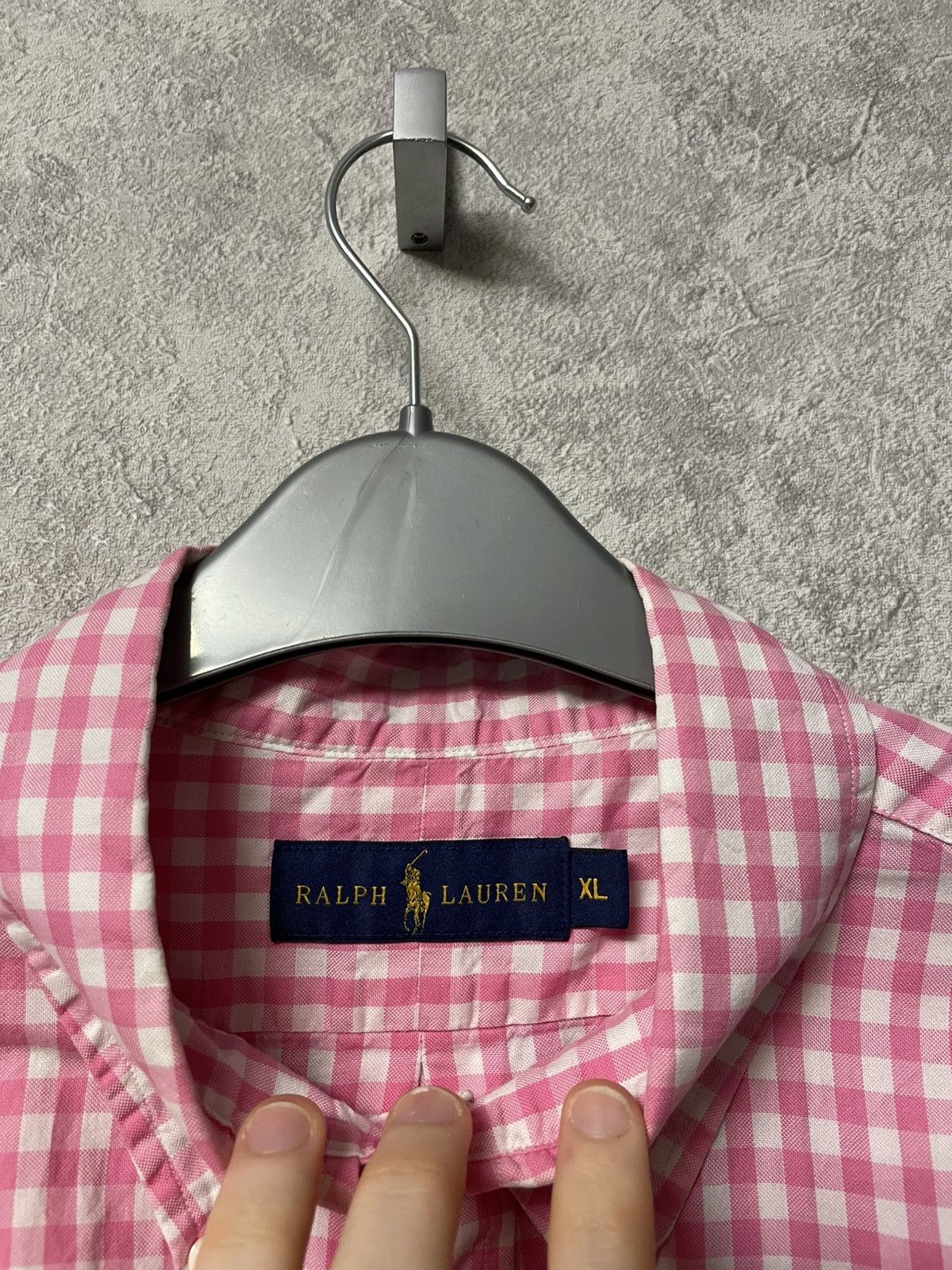 Ralph Lauren Vintage Ralph Lauren Pink Checkered Long Sleeve Shirt Size US XL / EU 56 / 4 - 9 Thumbnail