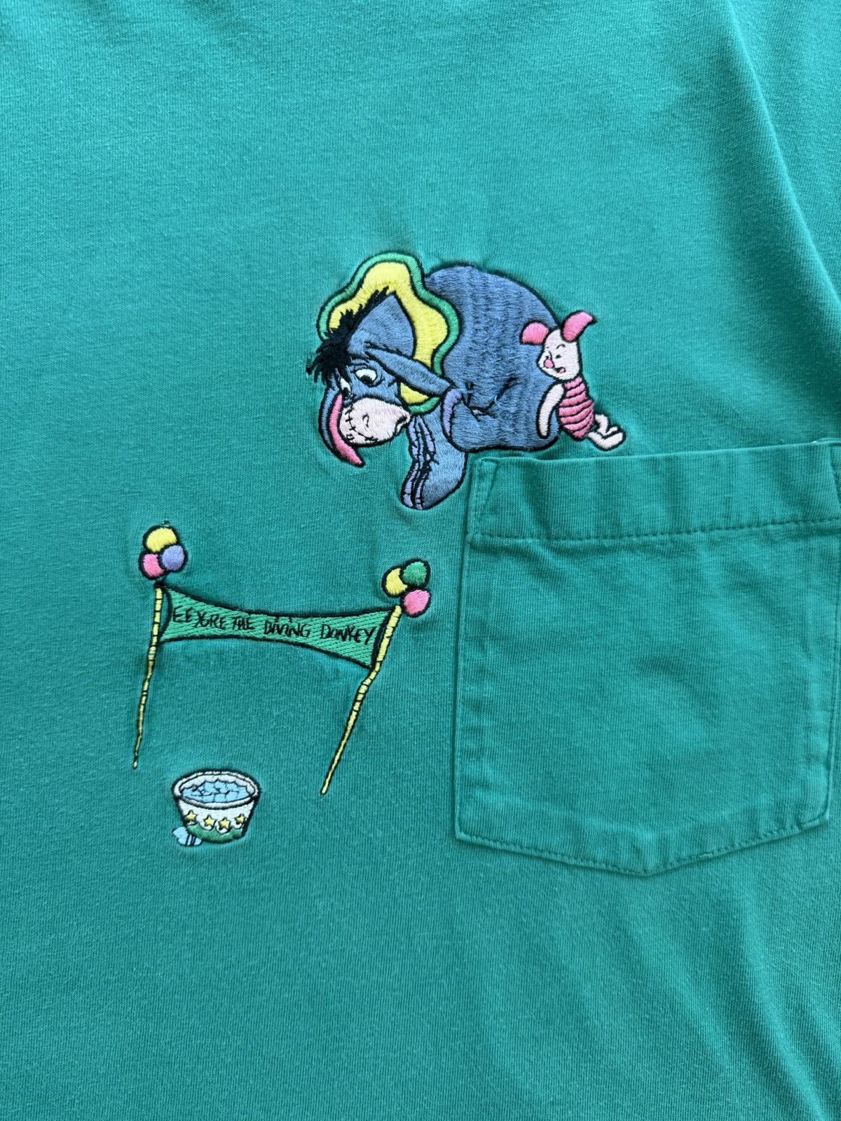 Disney Rare Vintage 90s Disney Eeyore Piglet Pooh pocket shirt Size US M / EU 48-50 / 2 - 4 Thumbnail