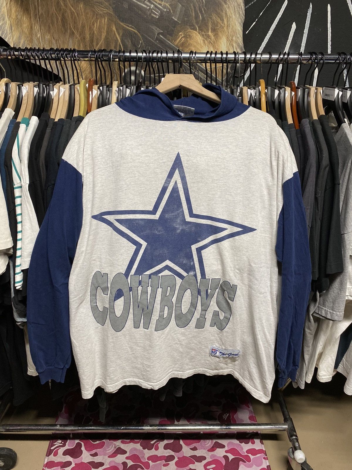 Vintage 90’s Vintage Cowboys Light Hoodie Sweatshirt XLarge Size US XL / EU 56 / 4 - 1 Thumbnail