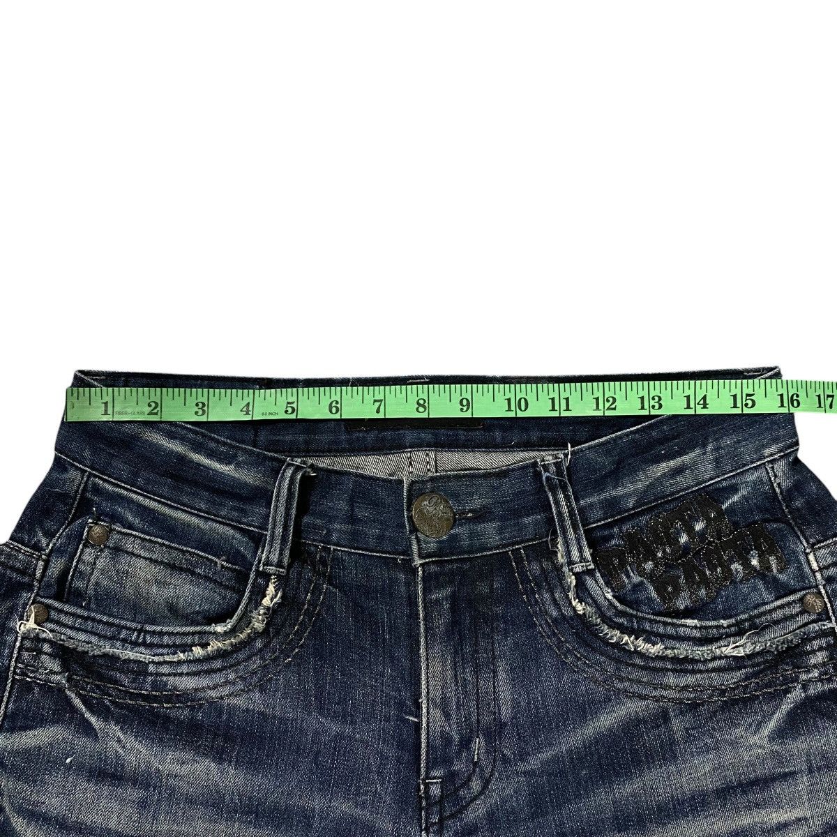 If Six Was Nine × Japanese Brand × Le Grande Bleu (L.G.B.) Pasta Denim Distressed Size 32 Blue Black Colour Size US 32 / EU 48 - 15 Thumbnail