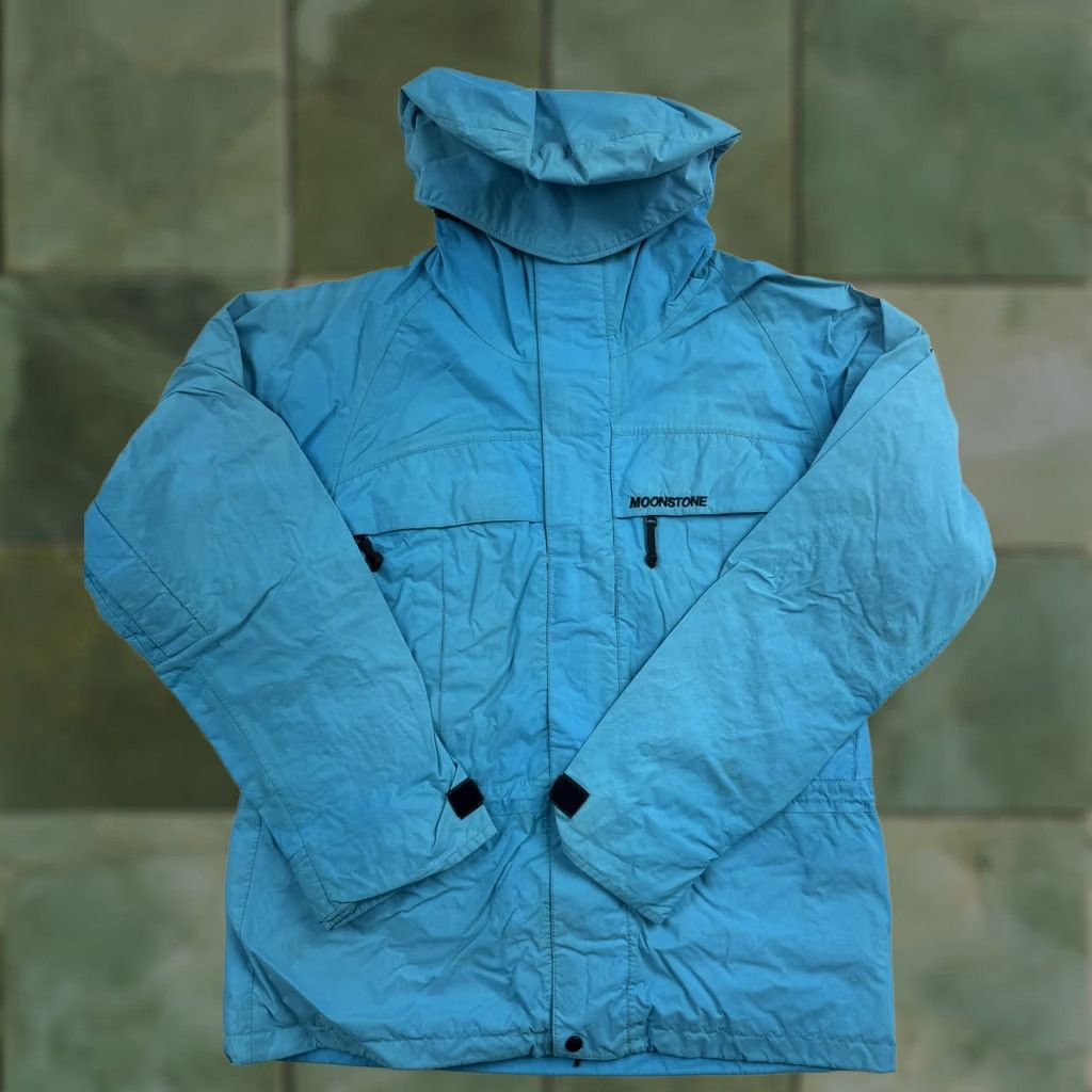 Vintage VINTAGE Moonstone Jacket Mens M Blue Hooded Full Zip Ski Insulated 90s Size US M / EU 48-50 / 2 - 1 Thumbnail
