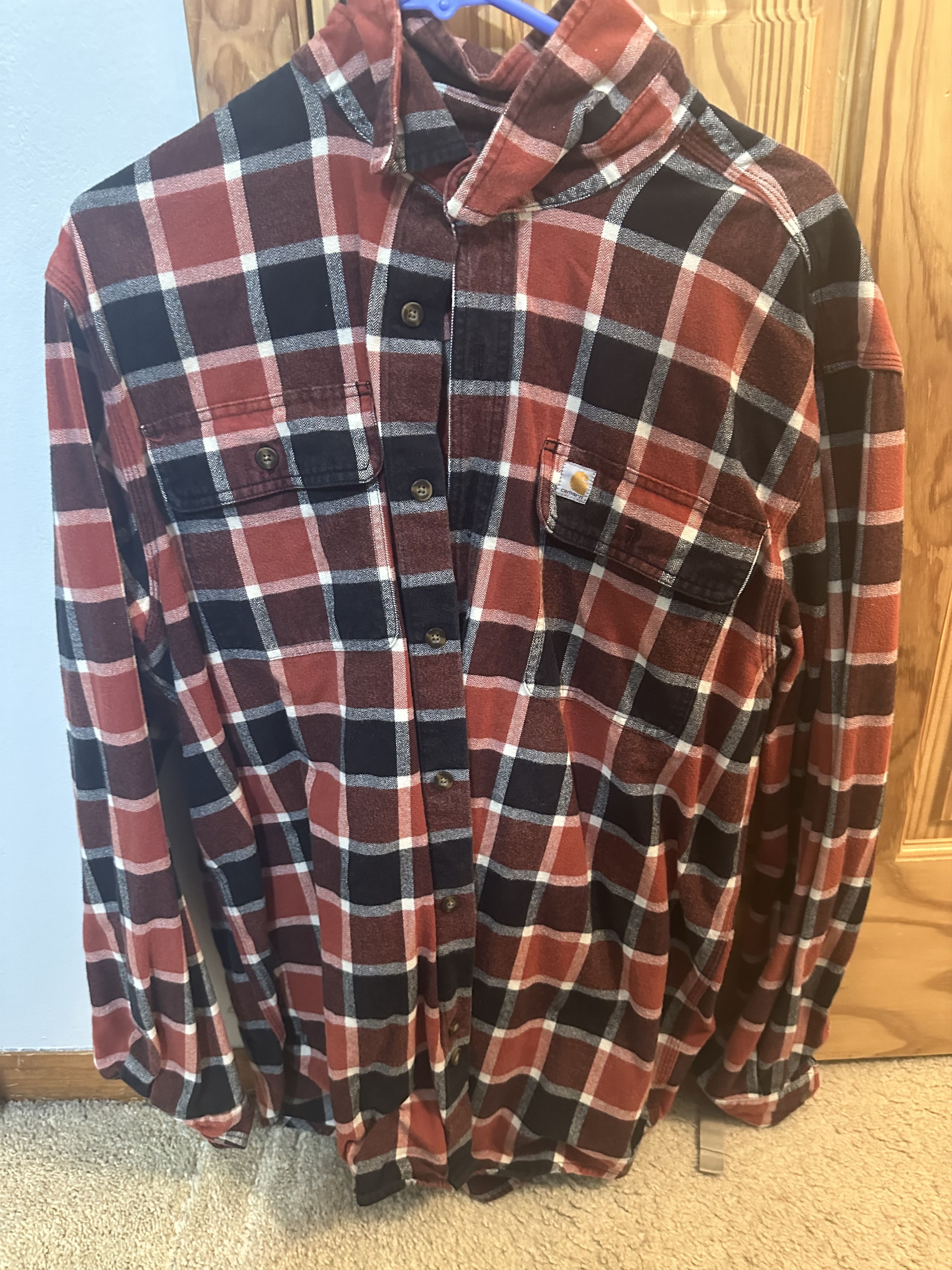 Carhartt Carhartt Plaid Work Shirt Size US L / EU 52-54 / 3 - 1 Thumbnail