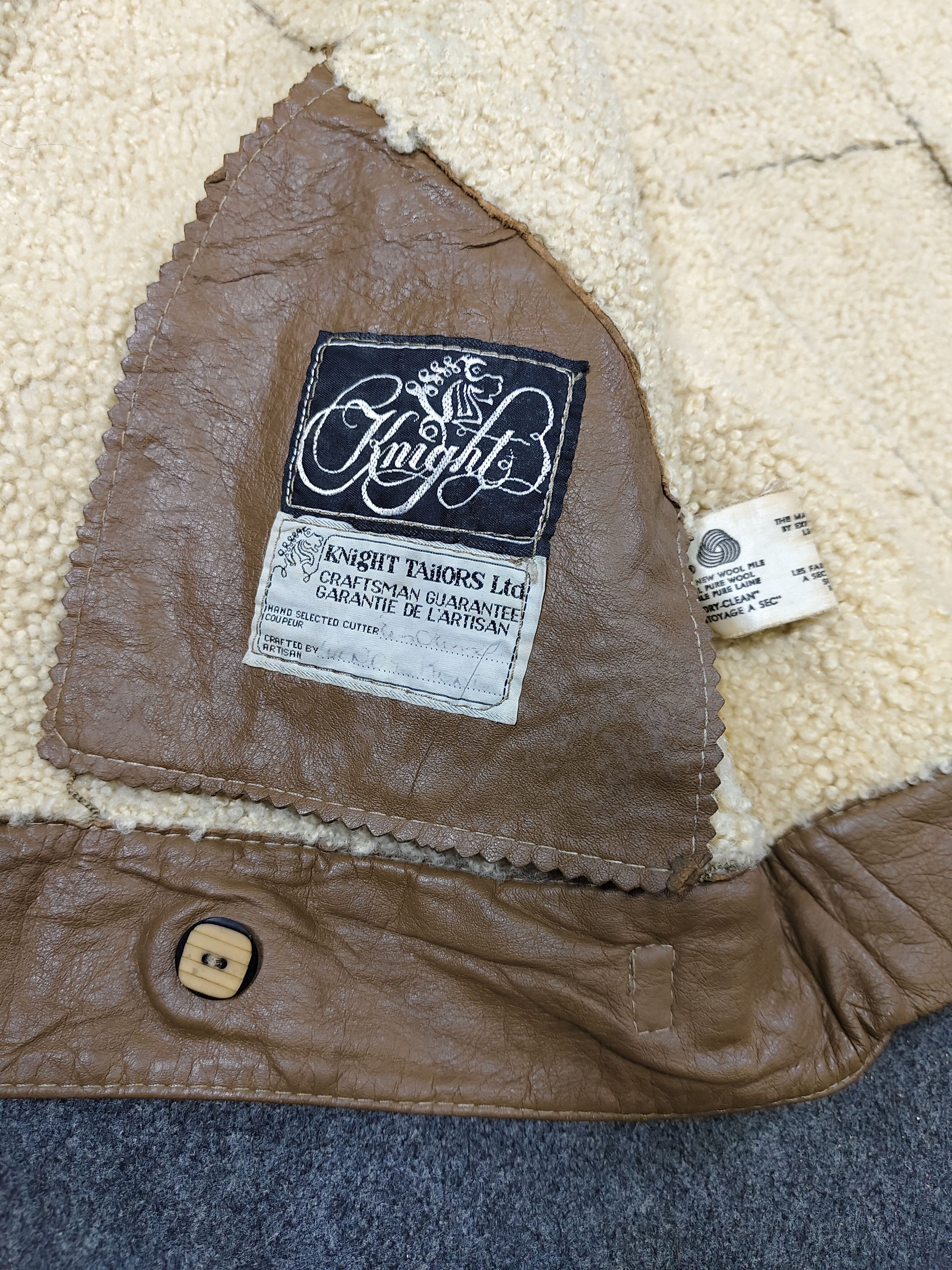Vintage 80s Knight- Archived Artisan Crafted Panel Wool Shearling Size US M / EU 48-50 / 2 - 11 Thumbnail