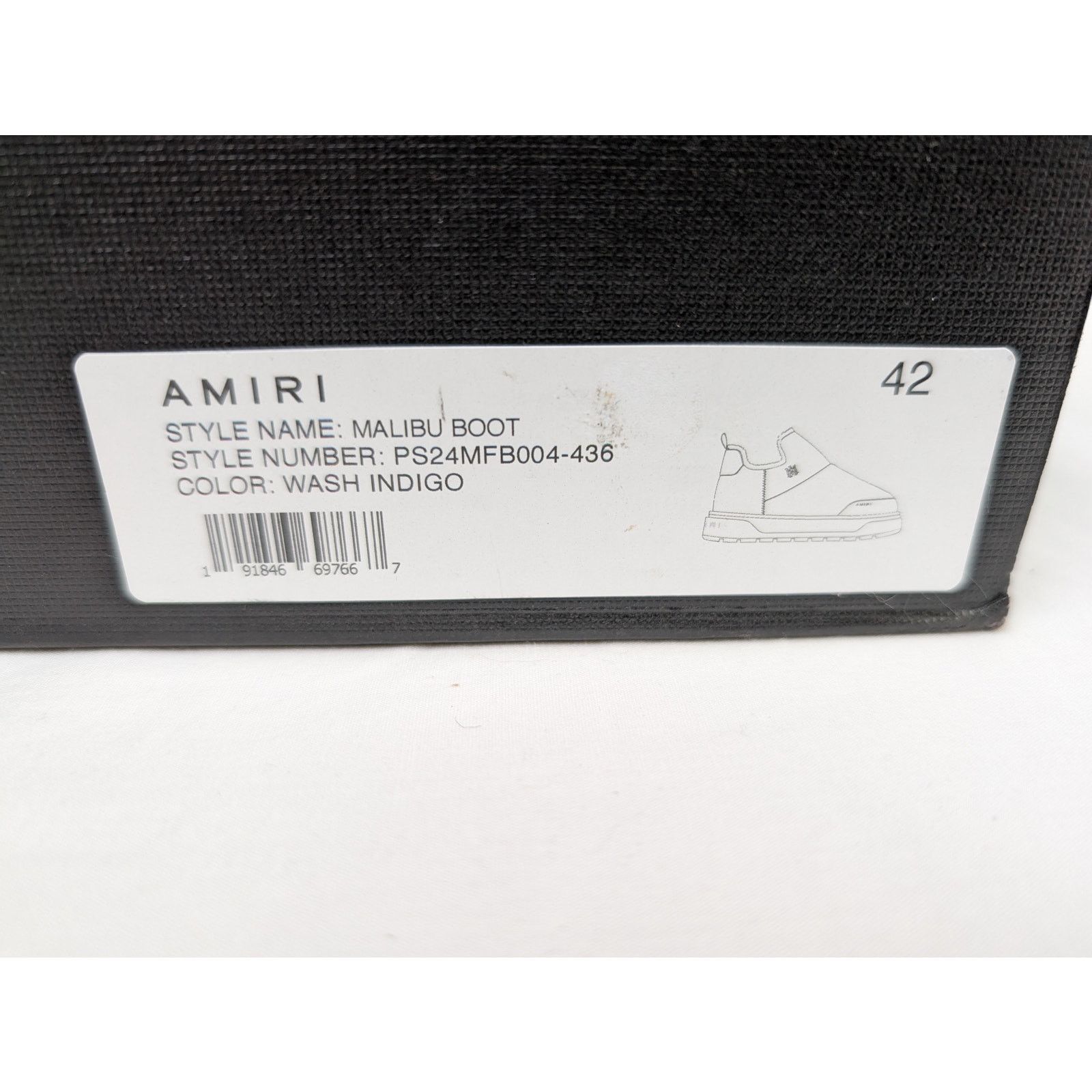 Amiri o1rshd1 Q:2 / Malibu Boot in Wash Indigo Size US 9 / EU 42 - 24 Thumbnail