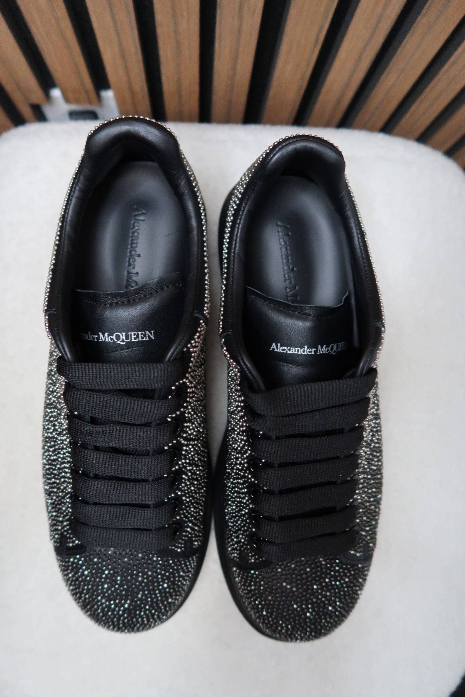 Alexander McQueen Alexander McQueen Oversized Sneaker - Black Studded Size US 8.5 / EU 41-42 - 6 Thumbnail