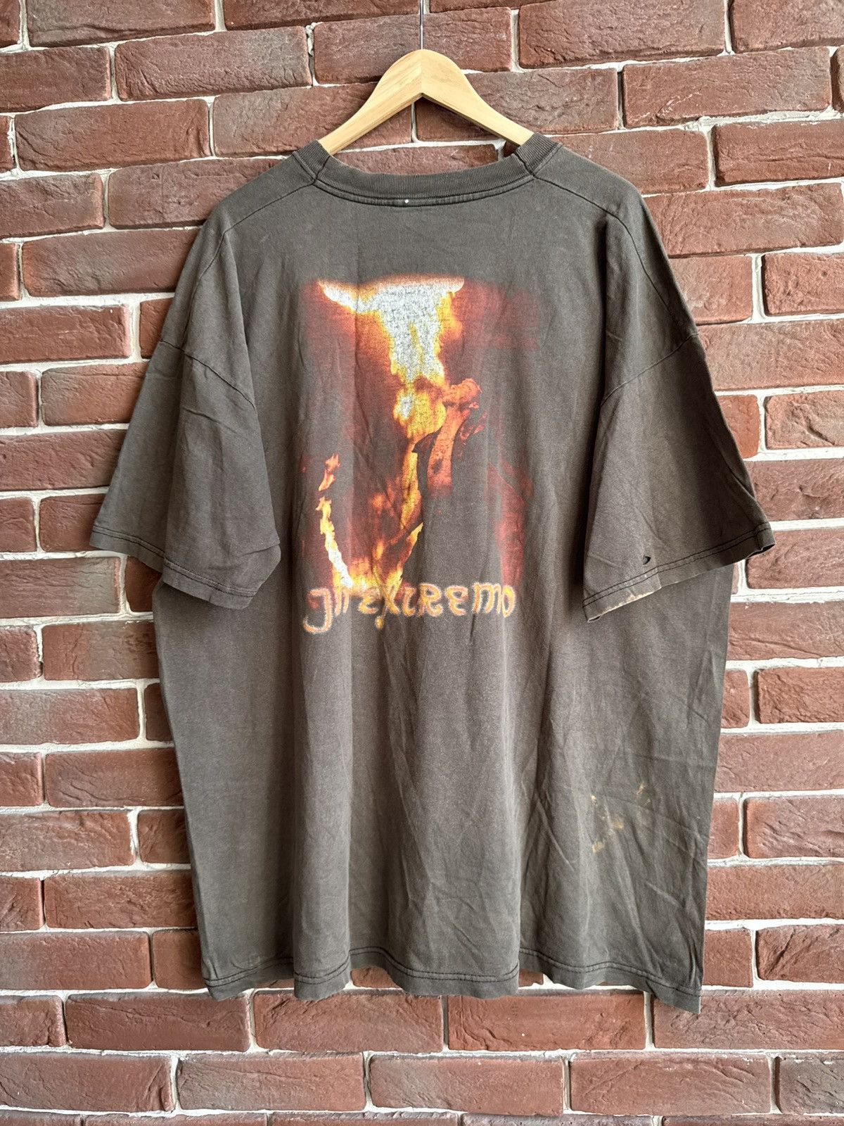 Band Tees Vintage 2001 In Extremo Vollmond Folk Metal Punk Washed Size US XL / EU 56 / 4 - 2 Thumbnail