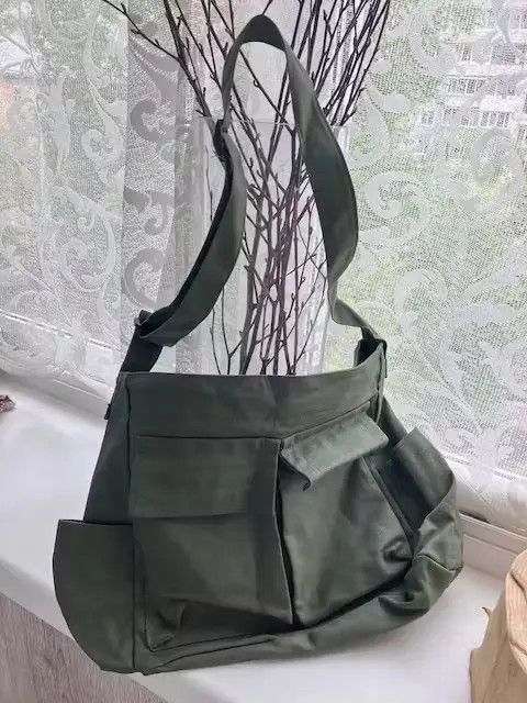 image of Shoulder Sling Bag in Green, Men's