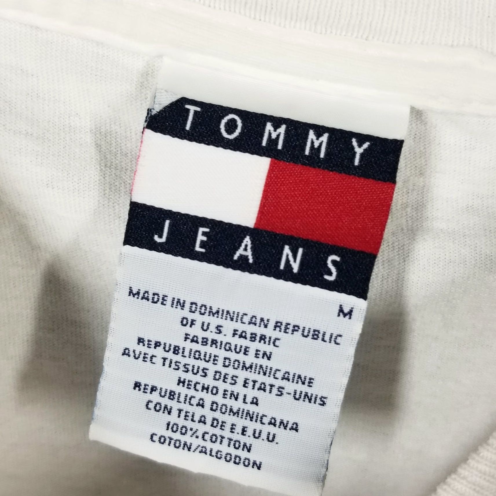 Tommy Hilfiger TOMMY VINTAGE Jeans Shirt Graphic Tee Mens Medium White Pixel Logo Short Sleeve Crewneck Size US M / EU 48-50 / 2 - 3 Thumbnail