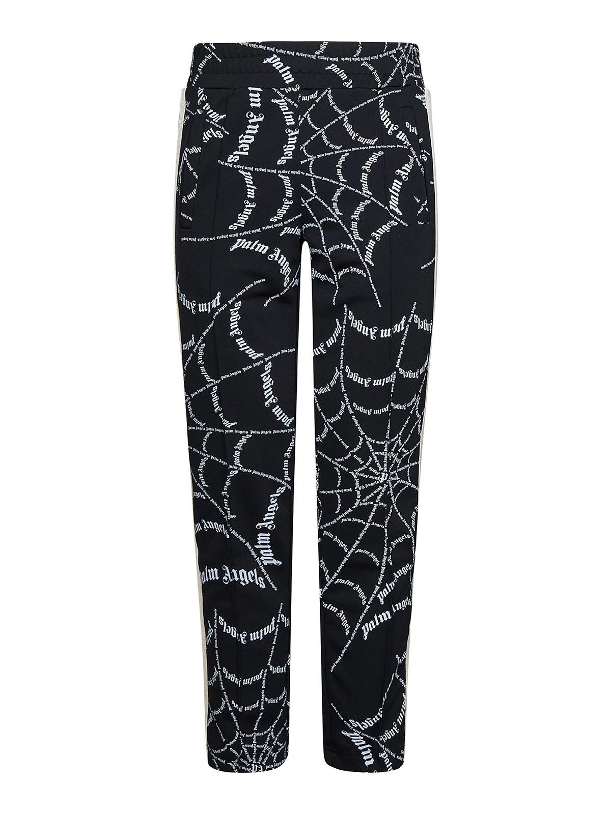 Palm Angels o1gr1nt0425 Spider Web Classic Trackpants in Black Size US 34 / EU 50 - 1 Thumbnail