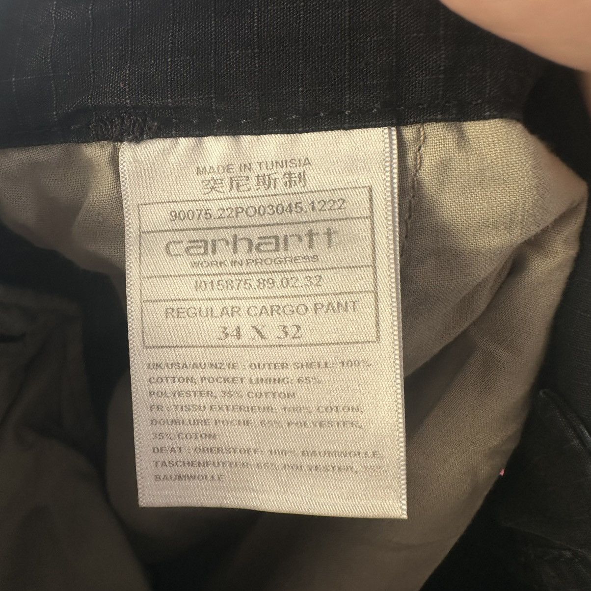 Carhartt Carhartt WiP Cargo regular Pants Black Multipocket Size US 34 / EU 50 - 11 Thumbnail