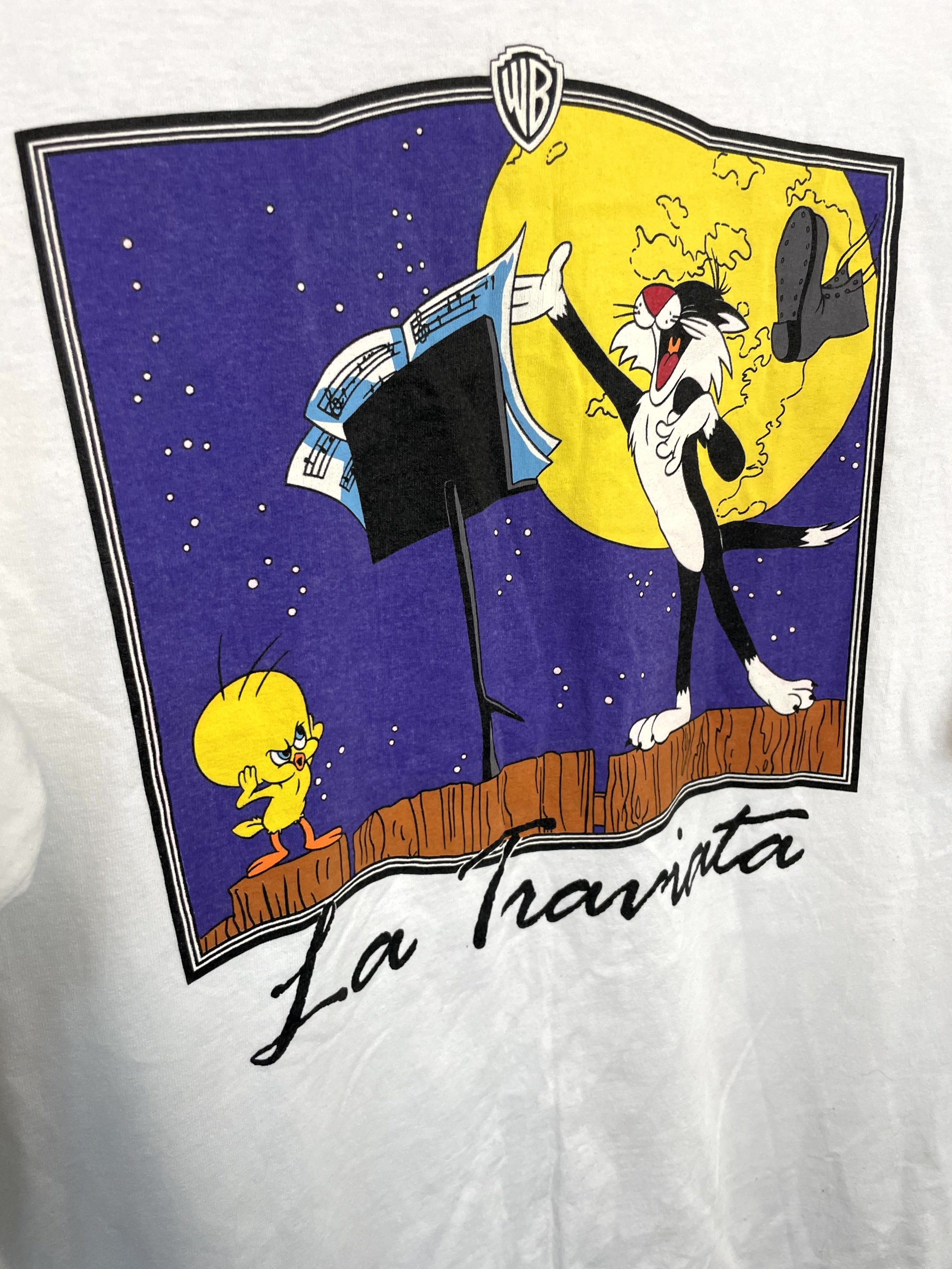 Vintage × Warner Bros Looney tunes vintage Tweety Bird & Sylvester 1991 T shirt Size US XL / EU 56 / 4 - 2 Thumbnail