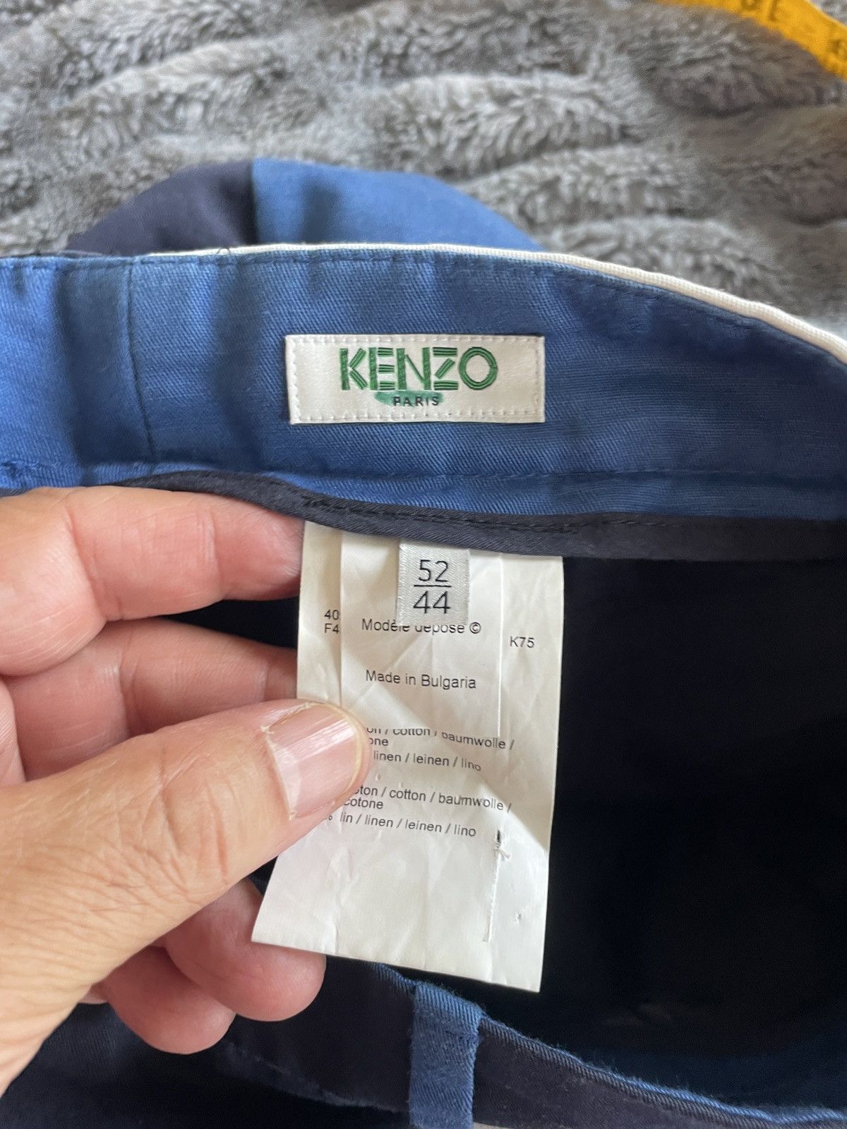 Kenzo Color Block Cotton/Linen FF pants Size US 36 / EU 52 - 9 Thumbnail