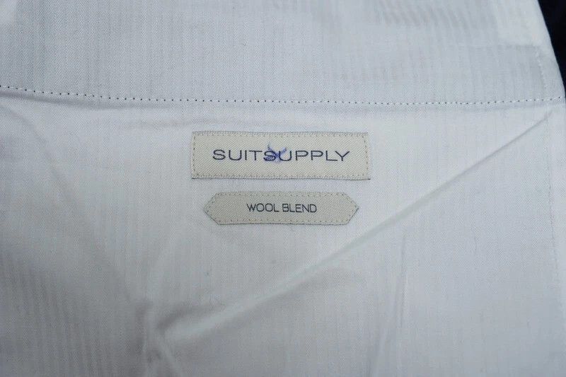 Suitsupply Men Suitsupply Ames Pleat SA Trousers Flannel Navy Blue U40L Size 40L - 6 Thumbnail