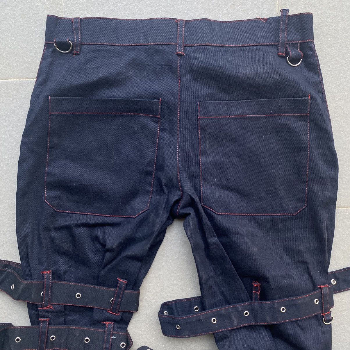 Seditionaries Men Bondage black strap pants alternative punk Size US 28 / EU 44 - 10 Thumbnail