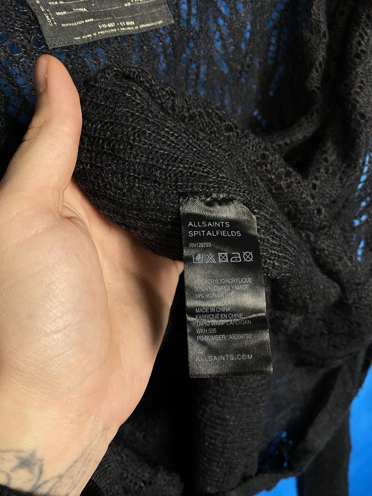 Allsaints × Vintage 💥 ALLSAINTS ASYMMETRICAL KNIT SWEATER Size XL / US 12-14 / IT 48-50 - 11 Thumbnail