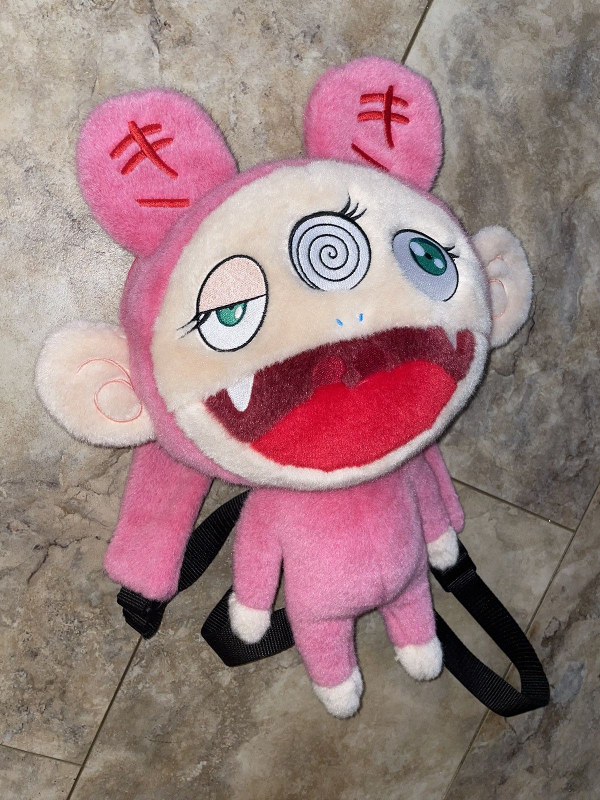 image of Takashi Murakami Kiki Plush Backpack Pink, Men's