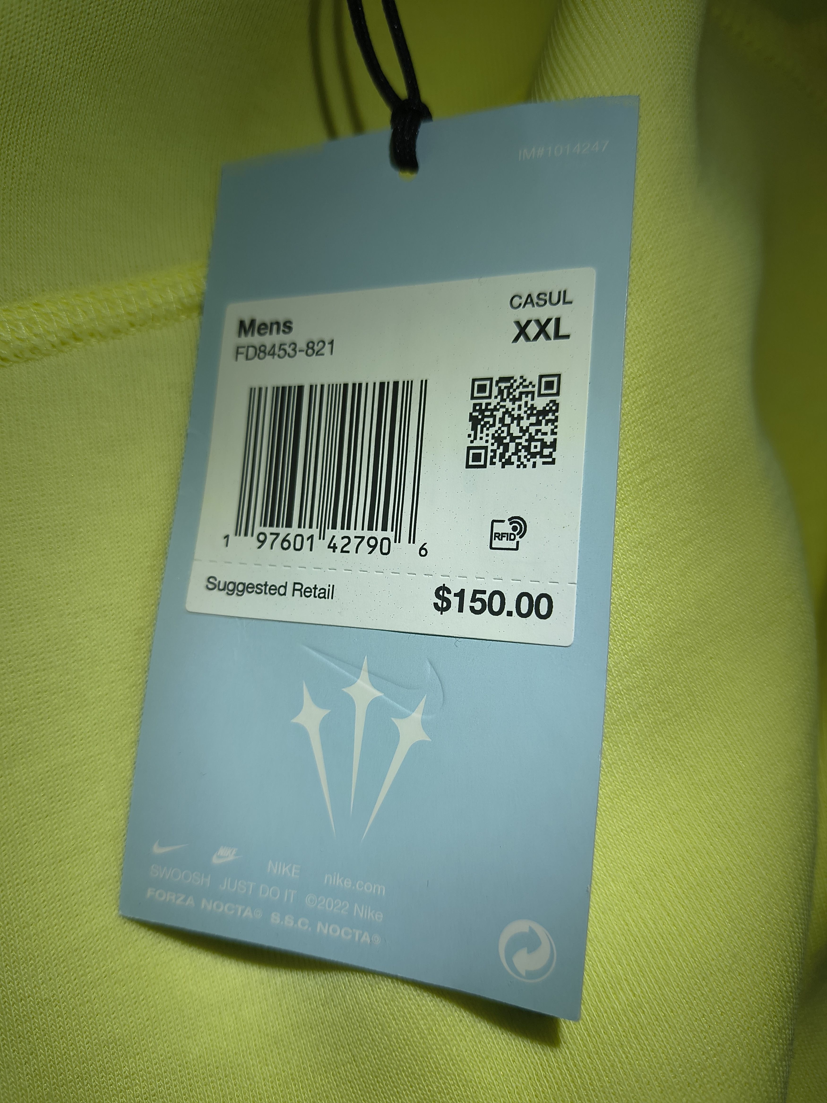 NOCTA Nike nocta yellow zip up Size US XL / EU 56 / 4 - 8 Thumbnail