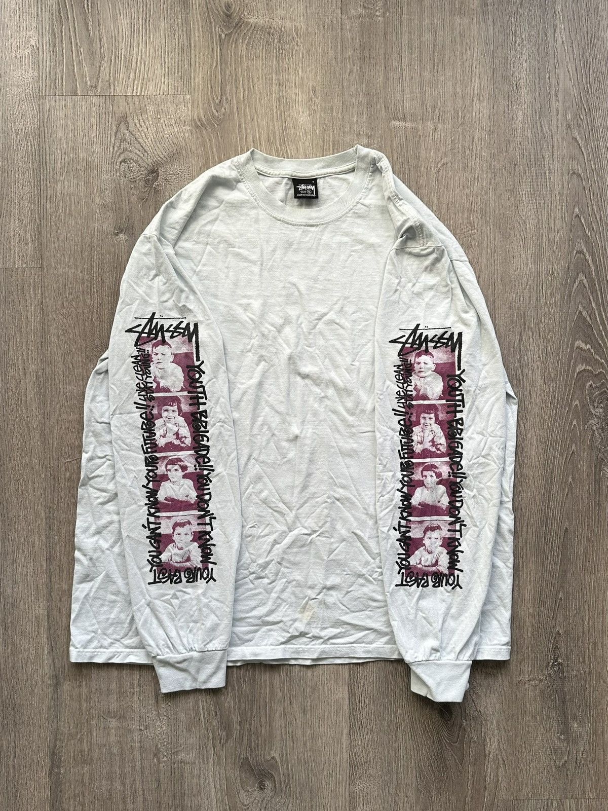 Stussy Rare Stussy Youth Brigade Long Sleeve Tee Size US XL / EU 56 / 4 - 4 Thumbnail