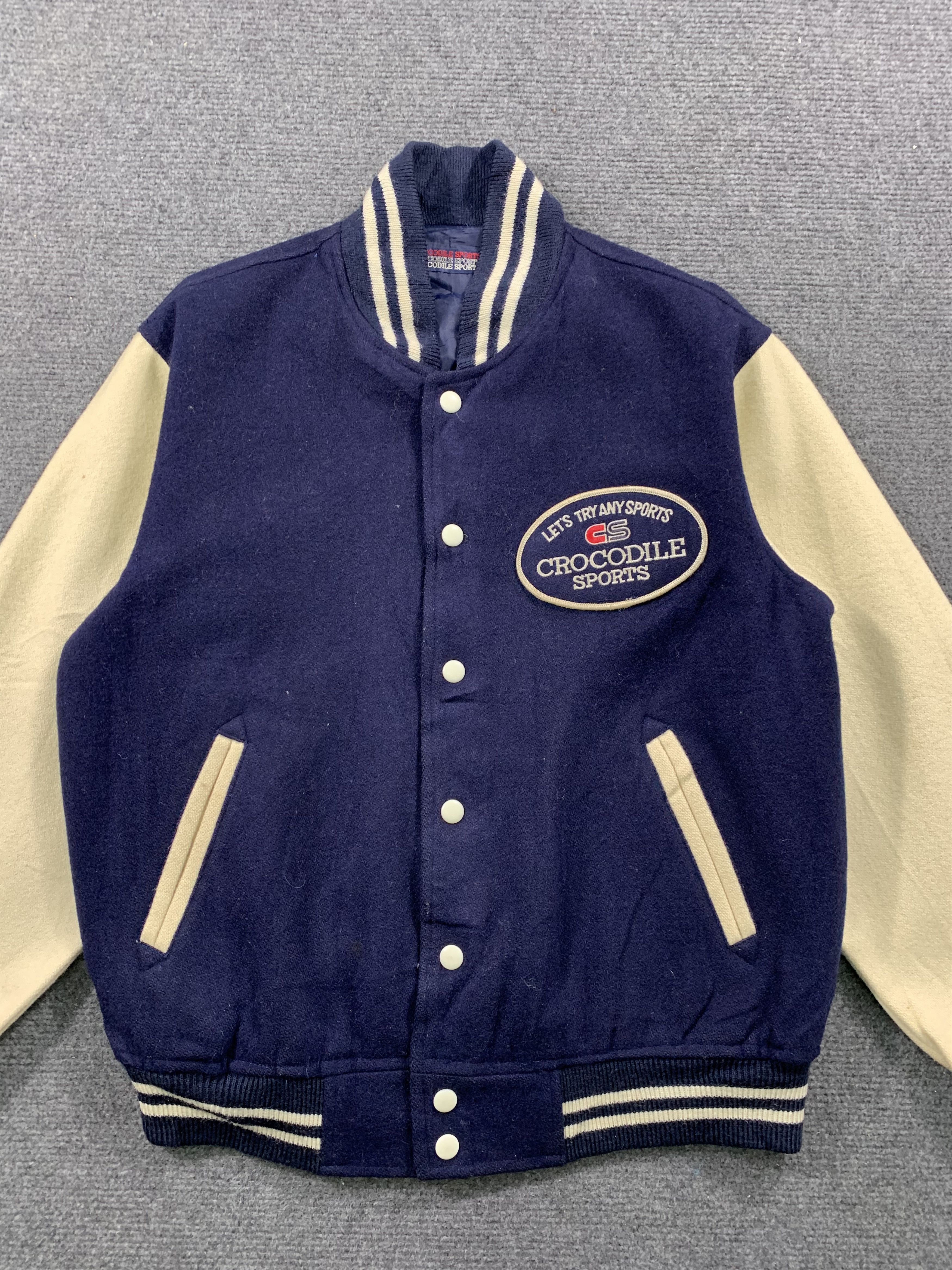 Japanese Brand Vintage Crocodile Varsity Jacket Size US M / EU 48-50 / 2 - 4 Thumbnail