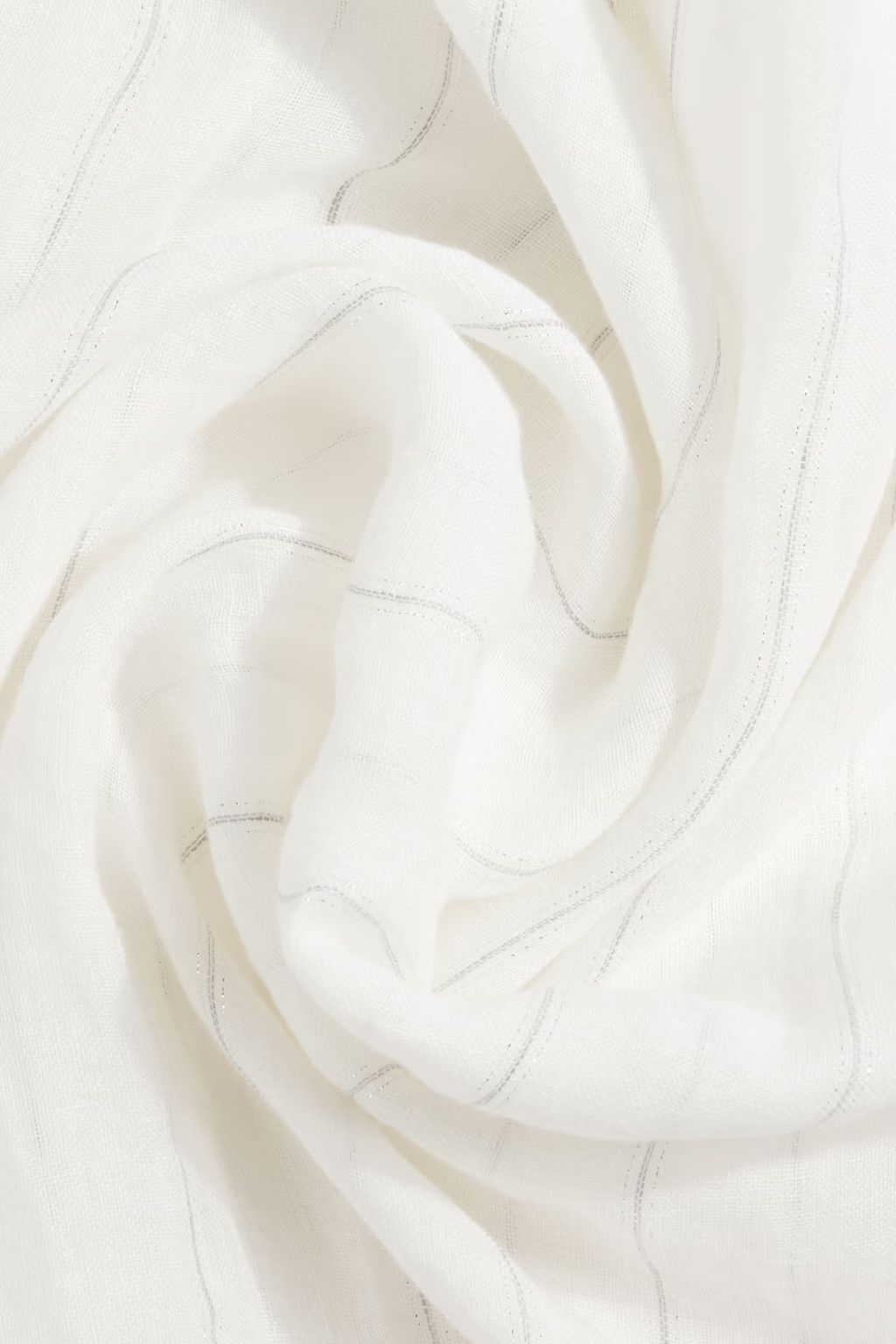 Brunello Cucinelli o1y0725 Size : OS / Striped Scarf in White Size ONE SIZE - 3 Thumbnail