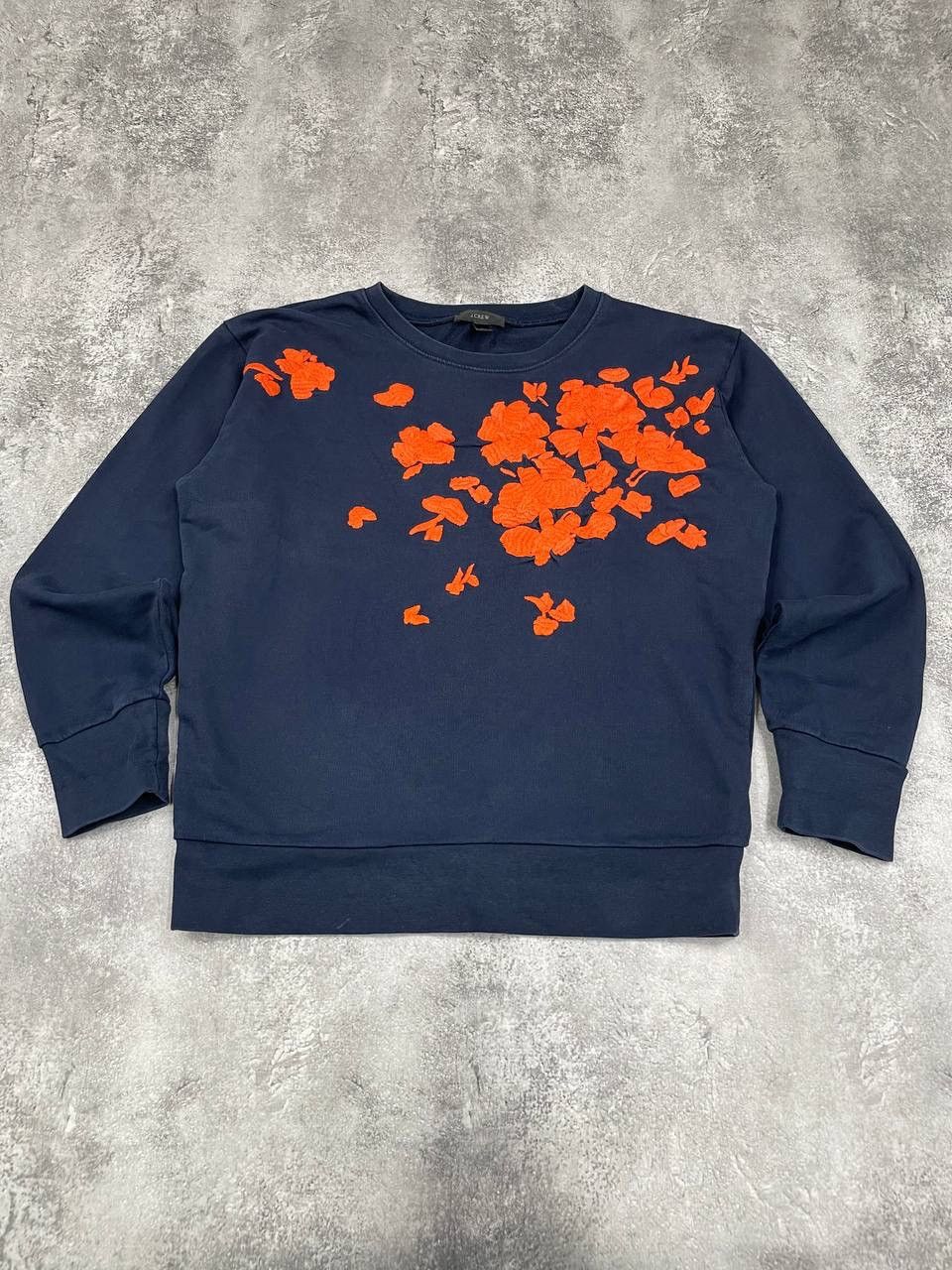 J.Crew J.Crew Women Floral Sweatshirt Navy Crewneck Pullover Size M Size M / US 6-8 / IT 42-44 - 1 Thumbnail