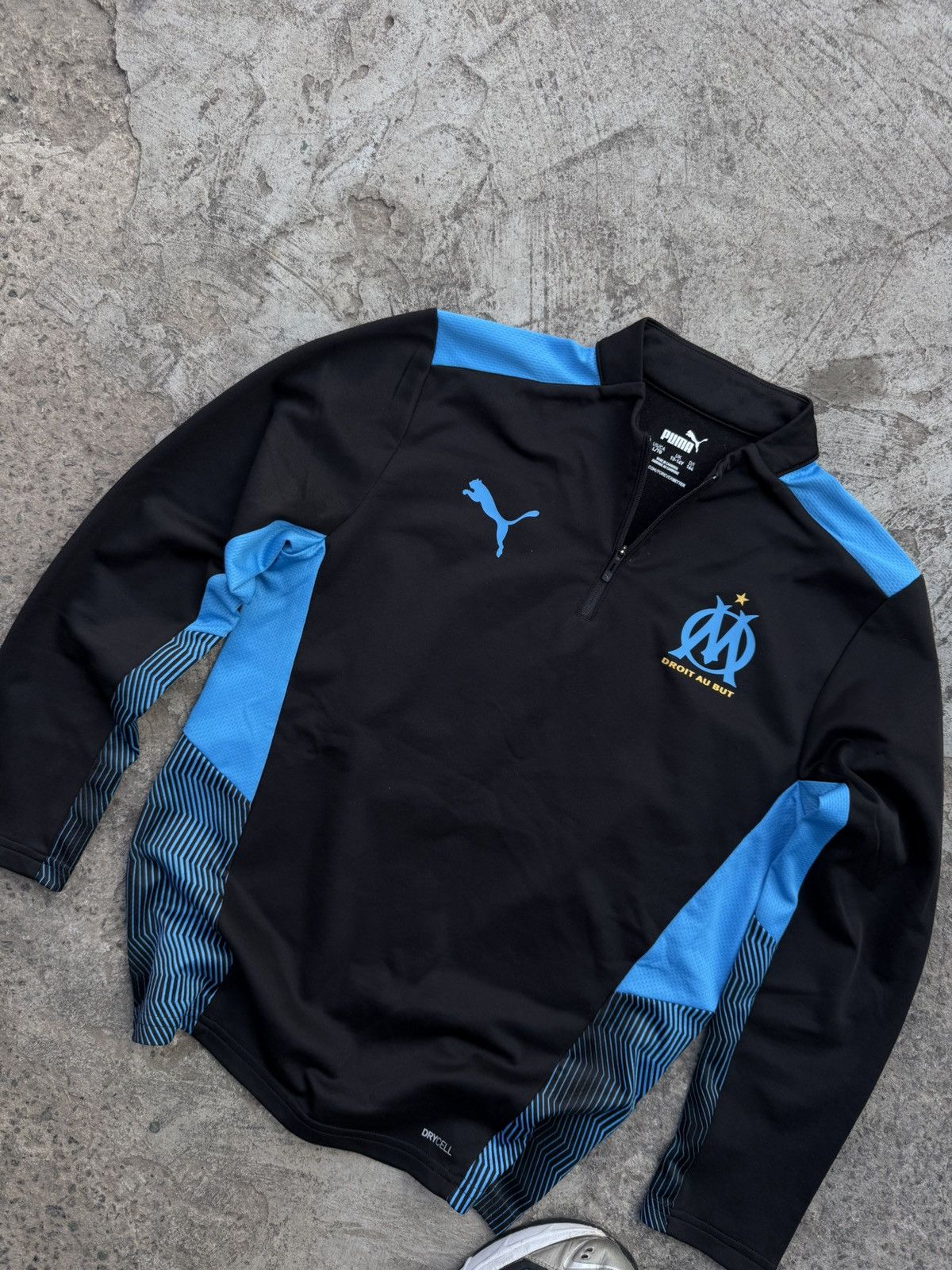 Puma Vintage Y2K Puma x Olympique Marseille Track Soccer Jacket Size US S / EU 44-46 / 1 - 3 Thumbnail