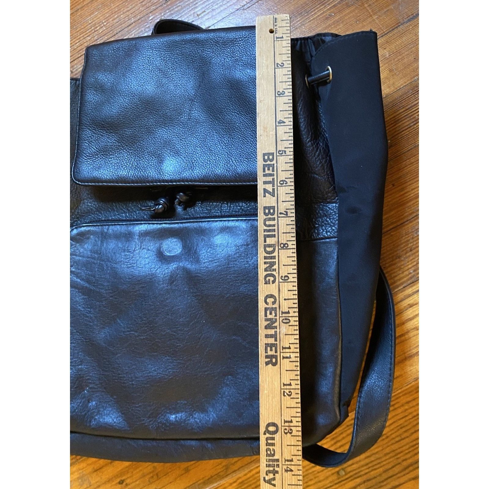 Giani Bernini Giani Bernini Black Faux Leather Backpack Purse Women’s Bag Size ONE SIZE - 8 Thumbnail