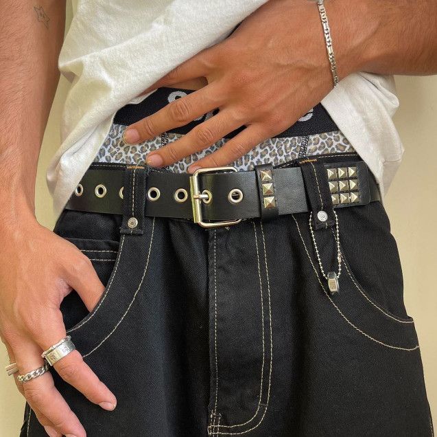 y2k Emo Studded Belt (Rhtro)