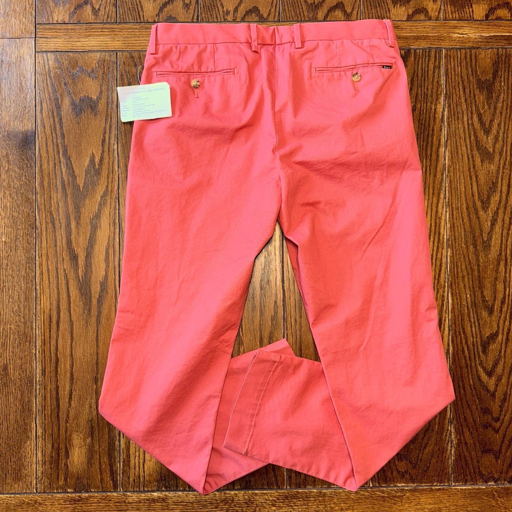 Polo Ralph Lauren Polo Ralph Lauren Pink Slim Fit Stretch Chino Pants Men’s 32x32 New Size US XS / EU 42 / 0 - 6 Thumbnail