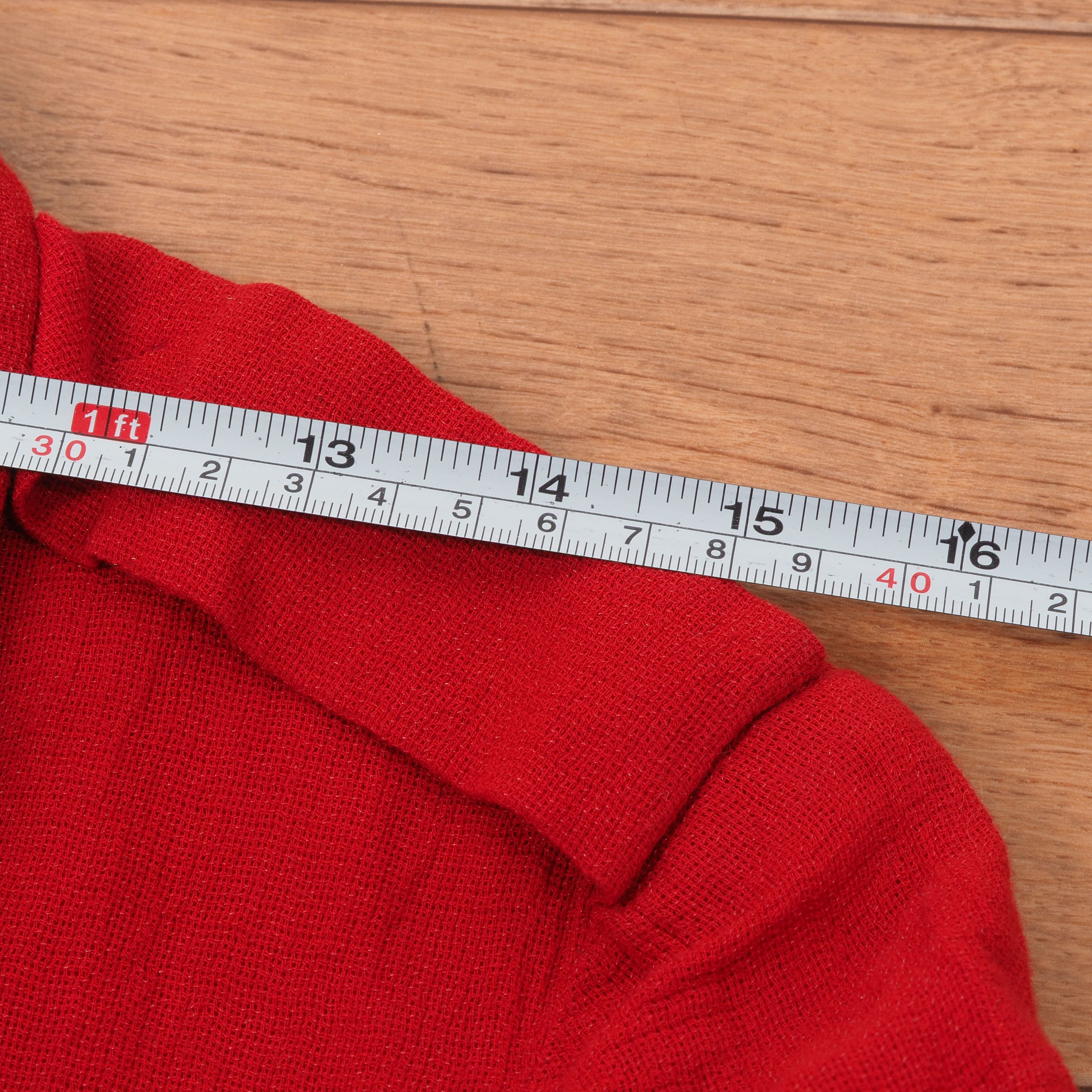 Sonia Rykiel Sonia Rykiel Vintage Red Cropped Draped Linen Moto Jacket Size S / US 4 / IT 40 - 11 Thumbnail
