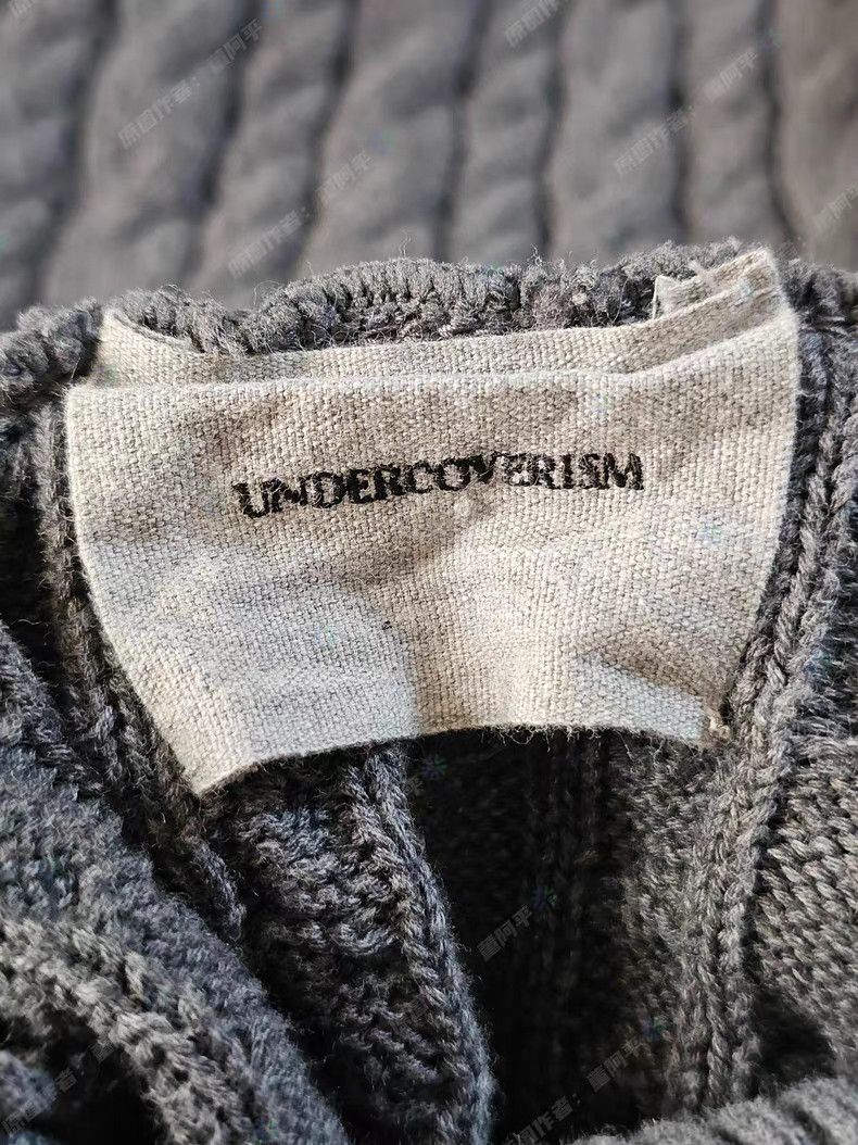 Undercover UNDERCOVER Gray Turtleneck Cable Knit Sweater Size US S / EU 44-46 / 1 - 7 Thumbnail