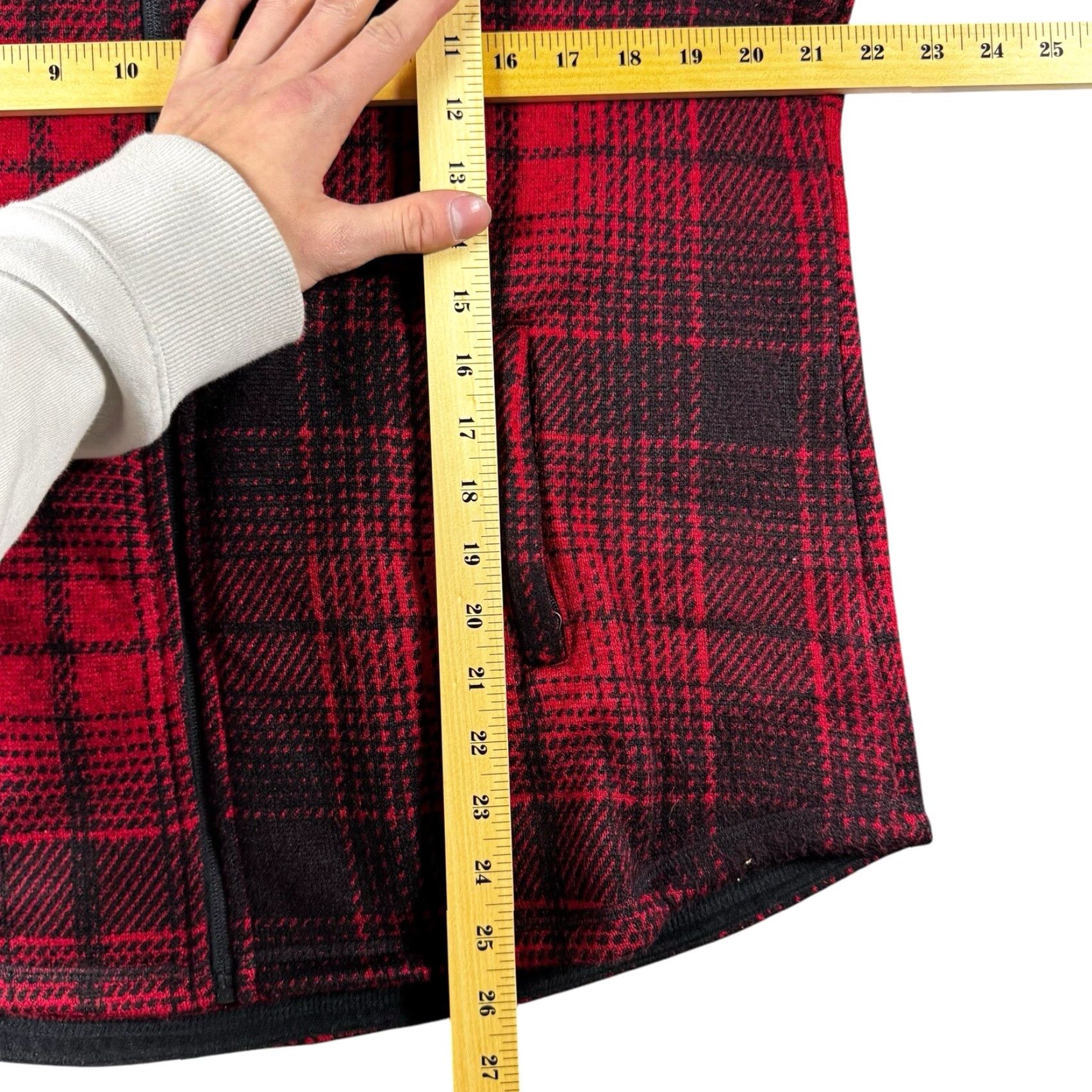 Vintage VINTAGE Flannel Shacket Women's Large (12-14) Swiss Tech Fleece Full Zip Hooded Jacket Size L / US 10 / IT 46 - 4 Thumbnail