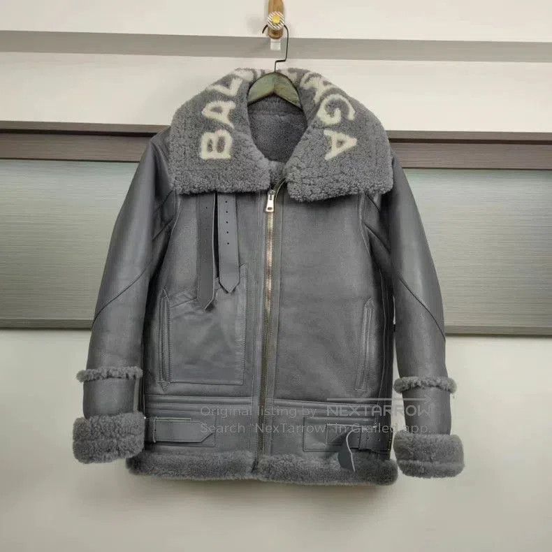 Balenciaga Balenciaga Shearling Leather Jacket 34. Size US XS / EU 42 / 0 - 1 Thumbnail