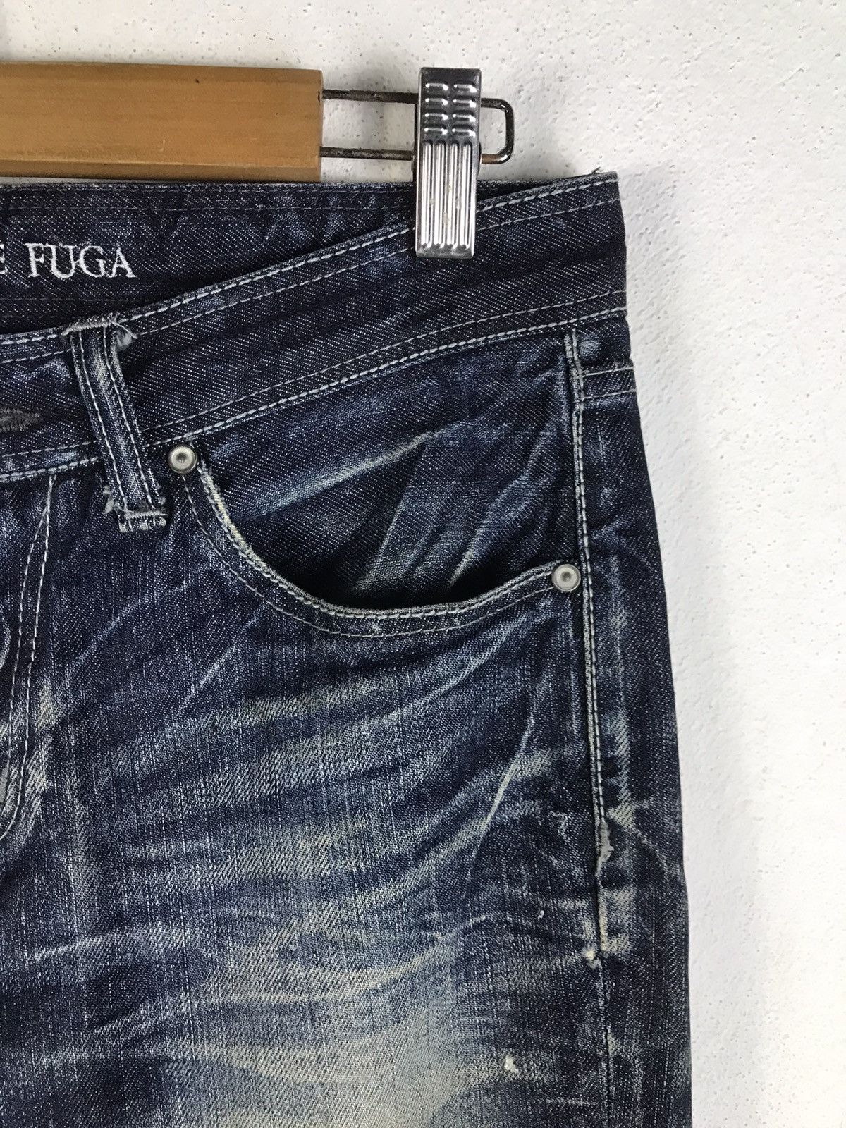 If Six Was Nine 🔥Rare🔥Vintage Gostar De Fuga Denim Jeans Size US 30 / EU 46 - 6 Thumbnail