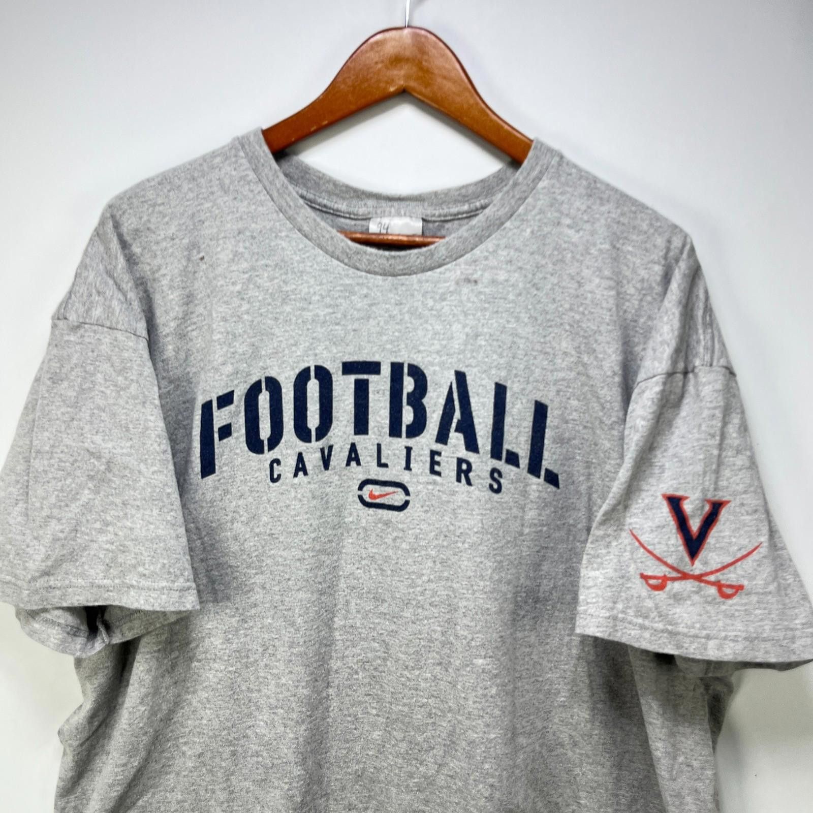 Nike Vintage Nike Virginia Tech Cavaliers Football T Shirt 2XL Size ONE SIZE - 2 Thumbnail