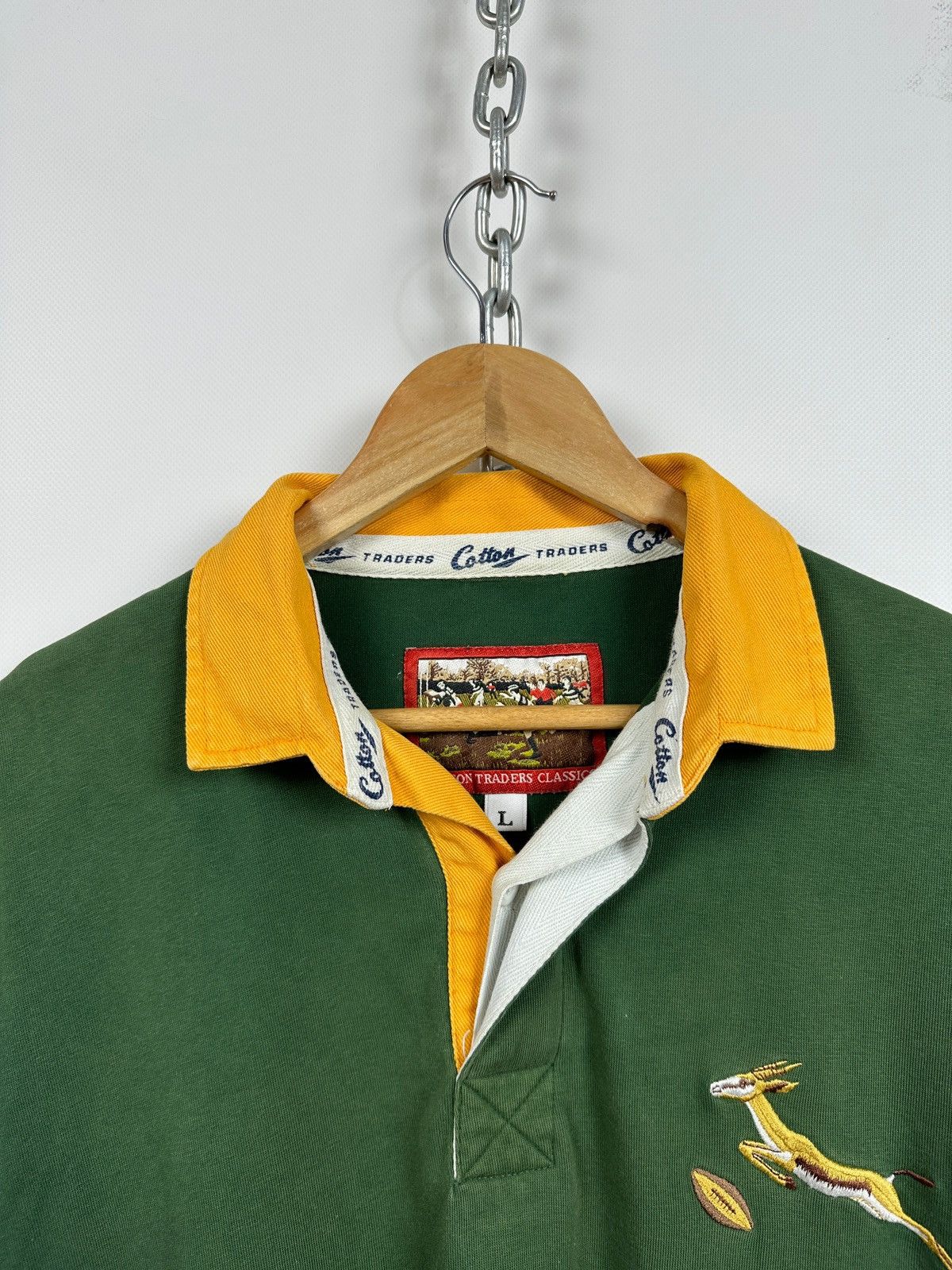 Cotton Traders Vintage South Africa Rugby Cotton Traders Long Sleeve Shirt Size US L / EU 52-54 / 3 - 11 Thumbnail